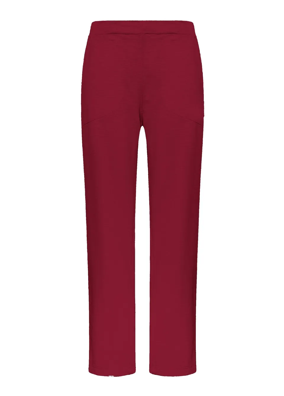deha-pantaloni-dritti-in-cotone-fiammato-rossi image 1