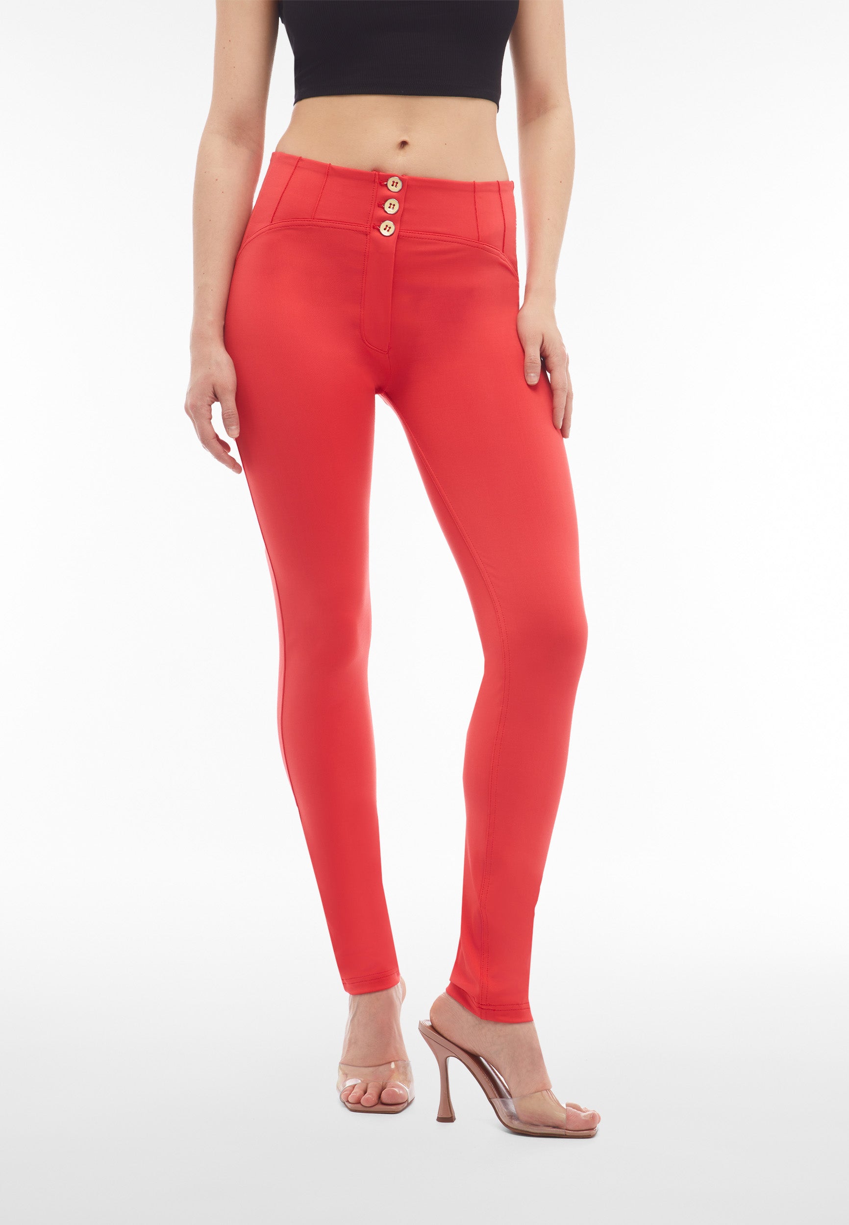 freddy-pantaloni-push-up-wr-up-vita-alta-con-bottoni-e-impunture image 1