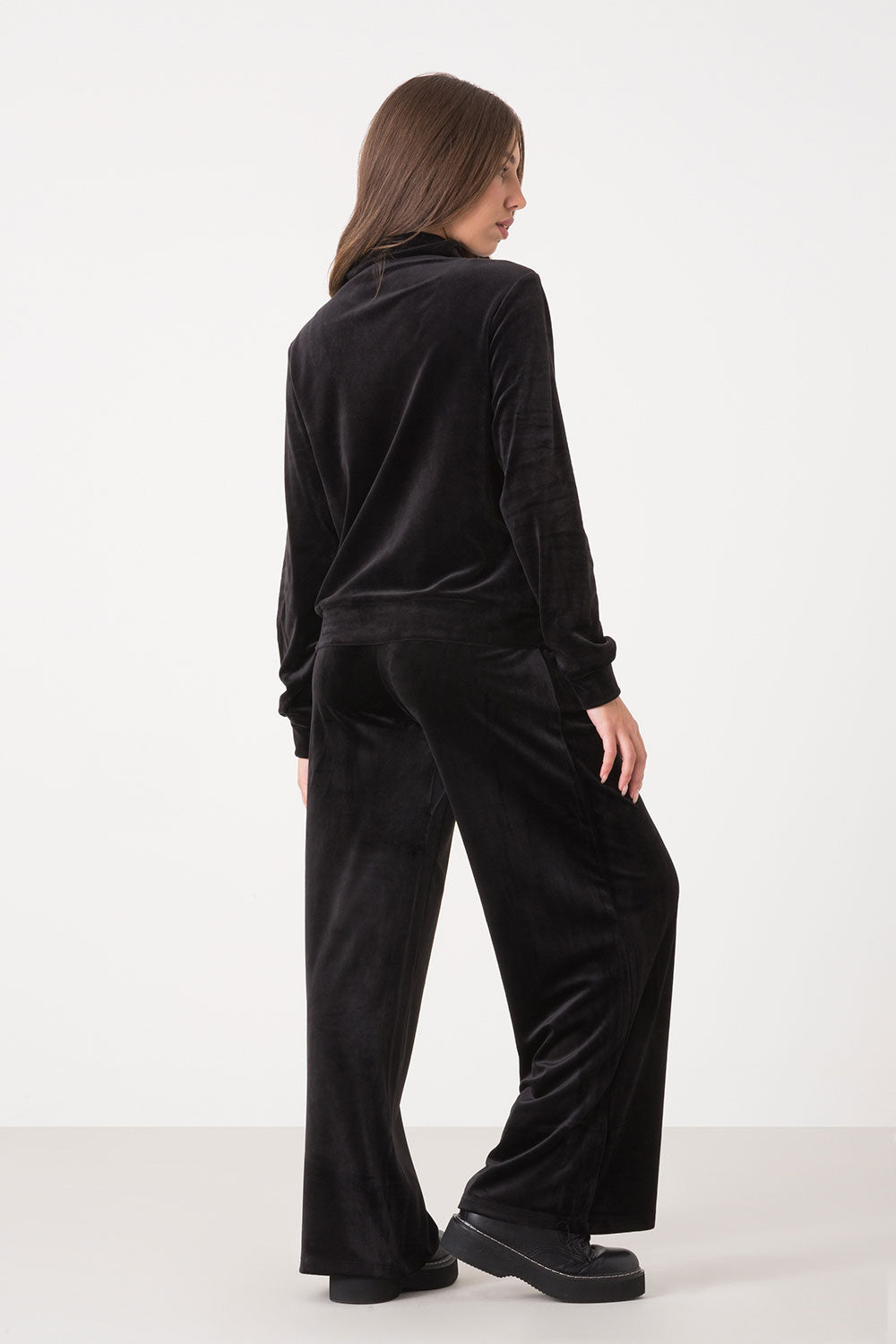 dimensione-danza-felpa-full-zip-donna-in-soft-ciniglia-collo-alto image 7