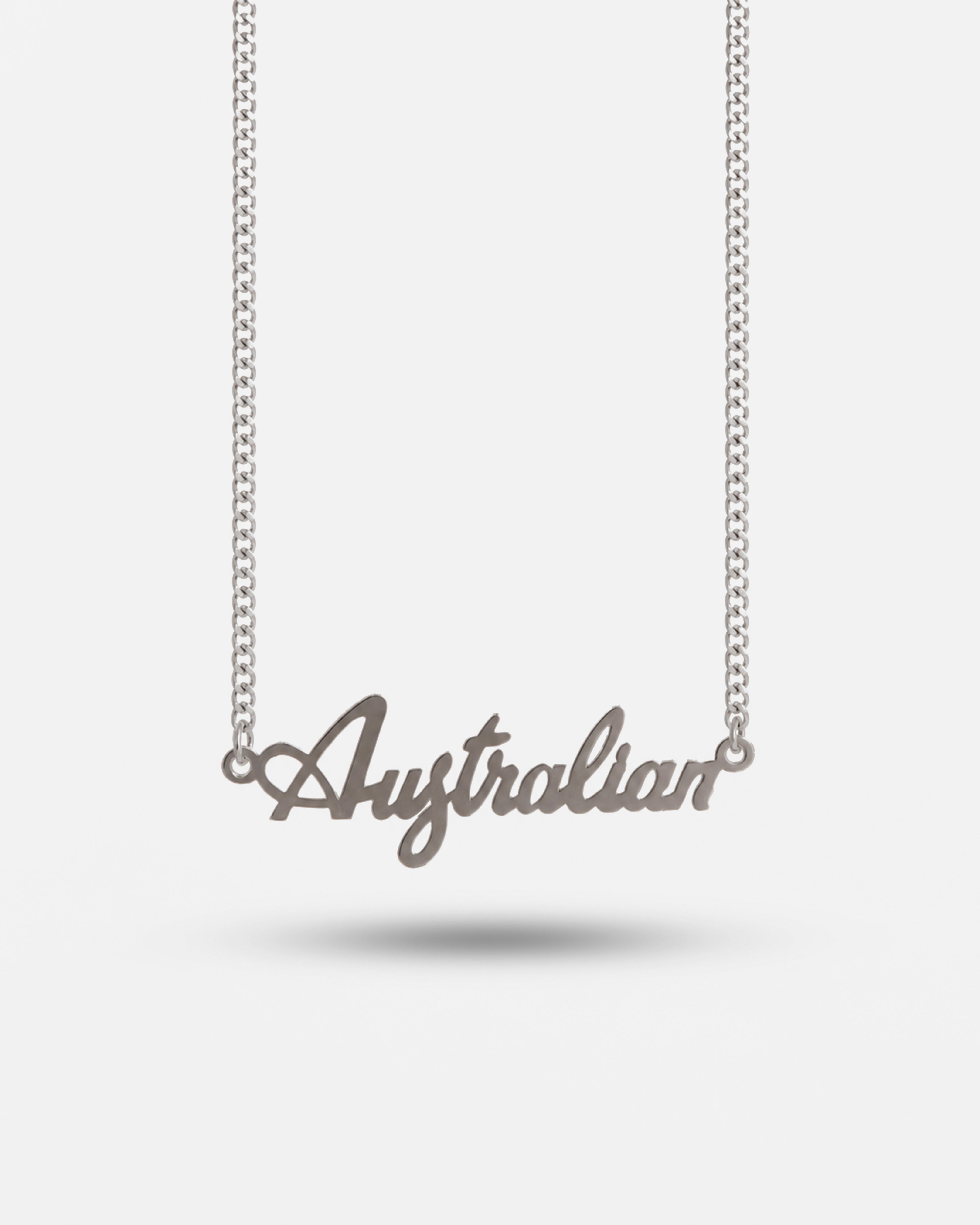 australian-logo-script-chain-collana-nome-argento image 1