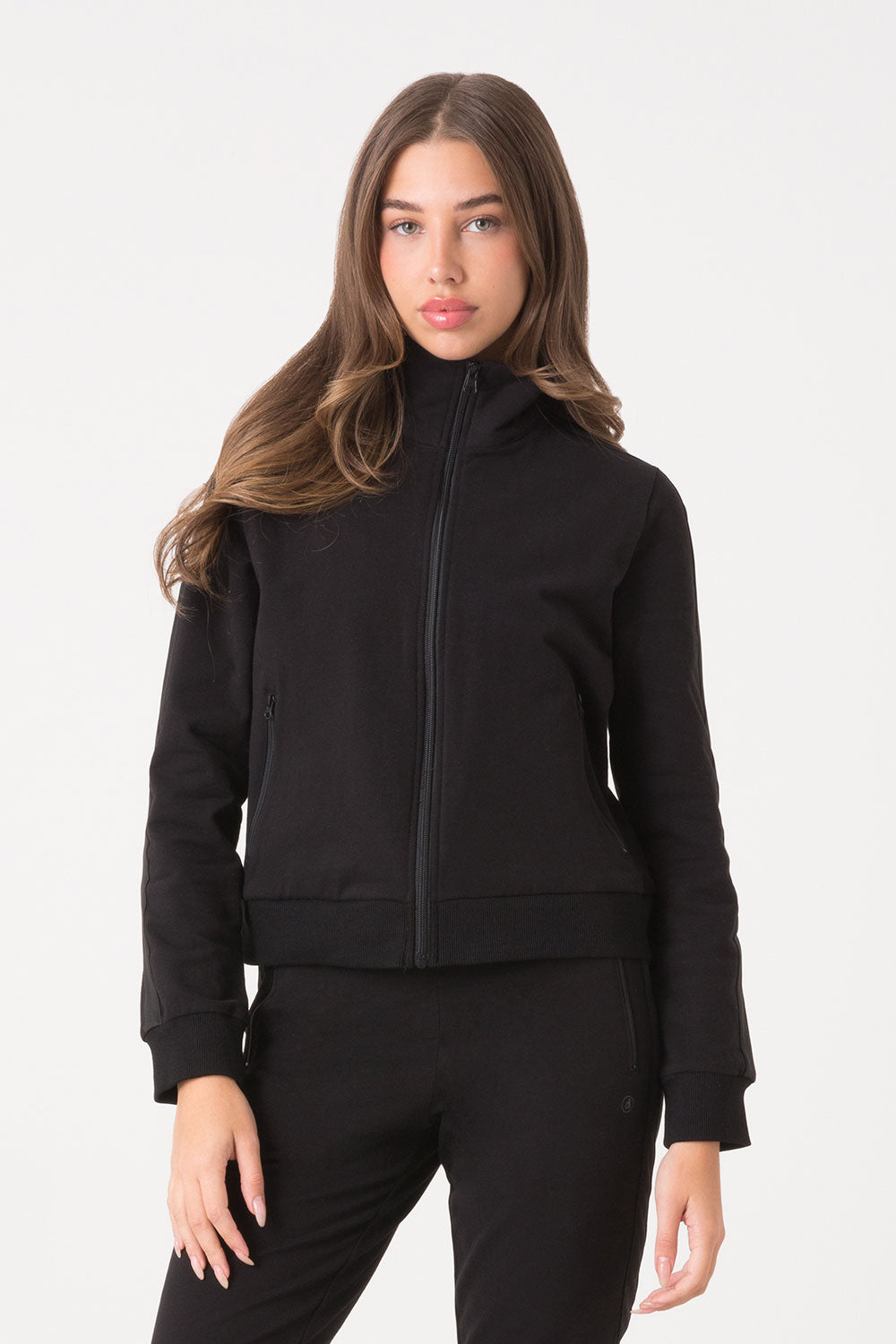 dimensione-danza-felpa-full-zip-collo-in-piedi-felpa-donna-sportiva image 1