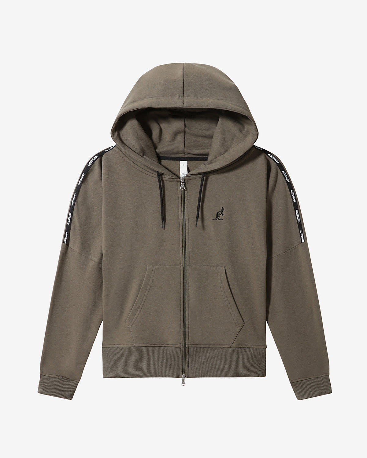 australian-tape-logo-full-zip-giacca-in-felpa-con-cappuccio-verde-aneto image 6