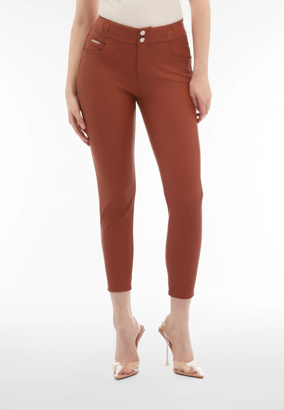 freddy-pantaloni-n-o-w-superskinny-vita-media-in-similpelle-eco image 1
