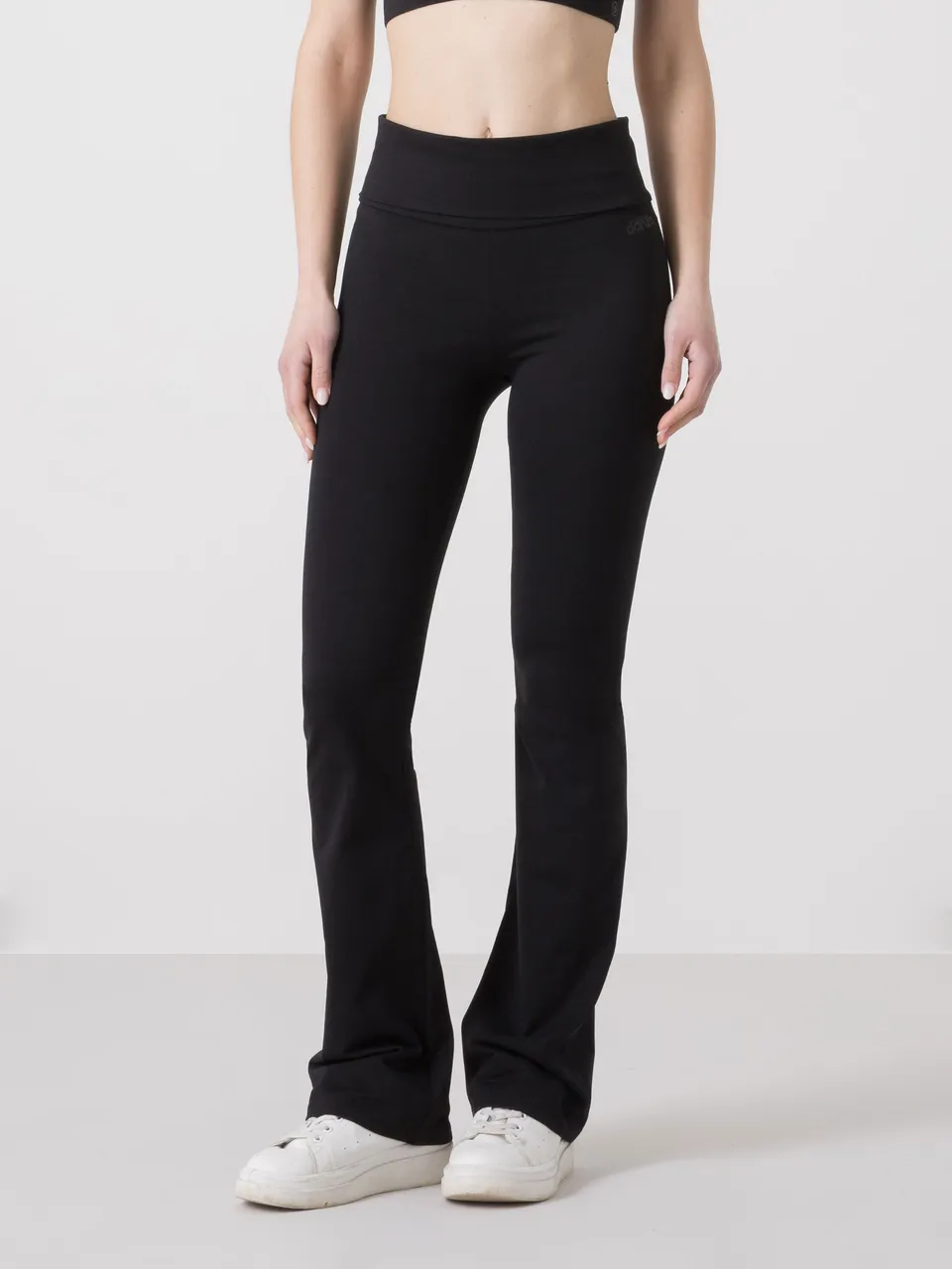 dimensione-danza-pantaloni-flare-donna-vita-alta-elasticizzati image 1