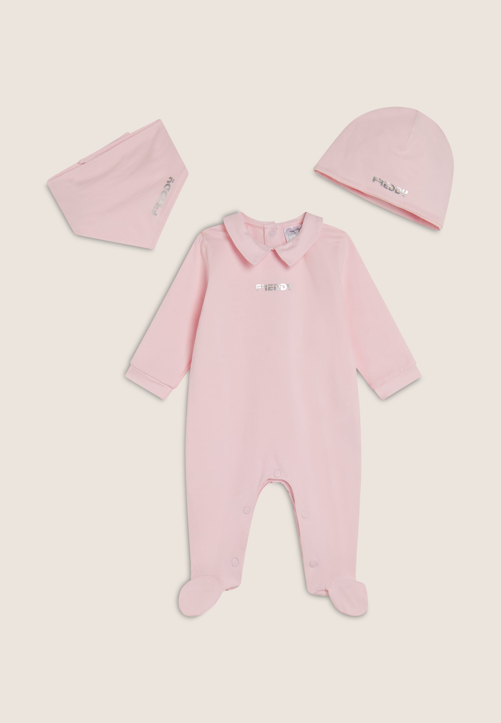 freddy-tutina-neonato-3-pezzi-con-cuffia-e-bavaglino image 4