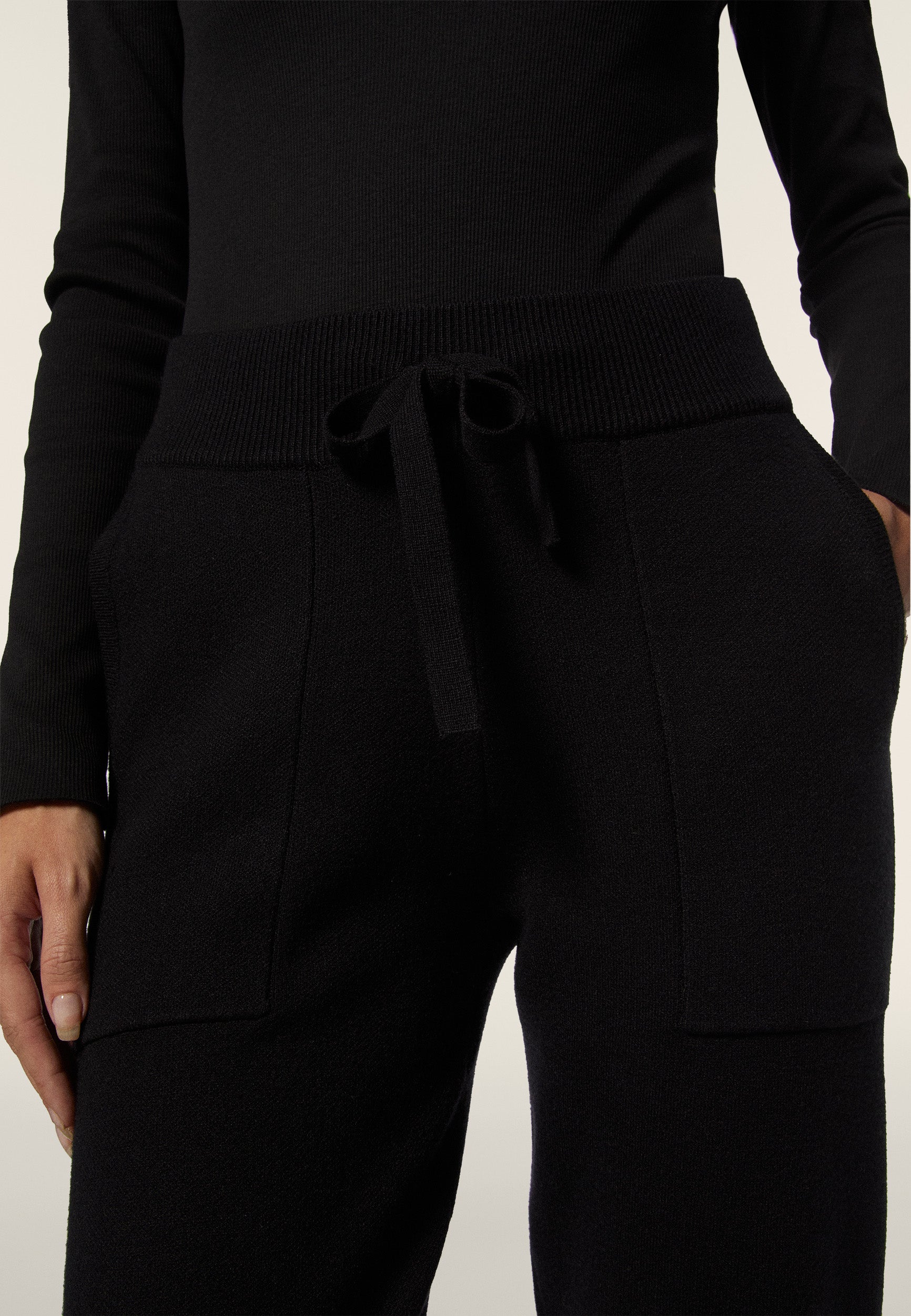 freddy-pantalone-tricot-rasata-con-polsini-e-vita-a-coste image 4