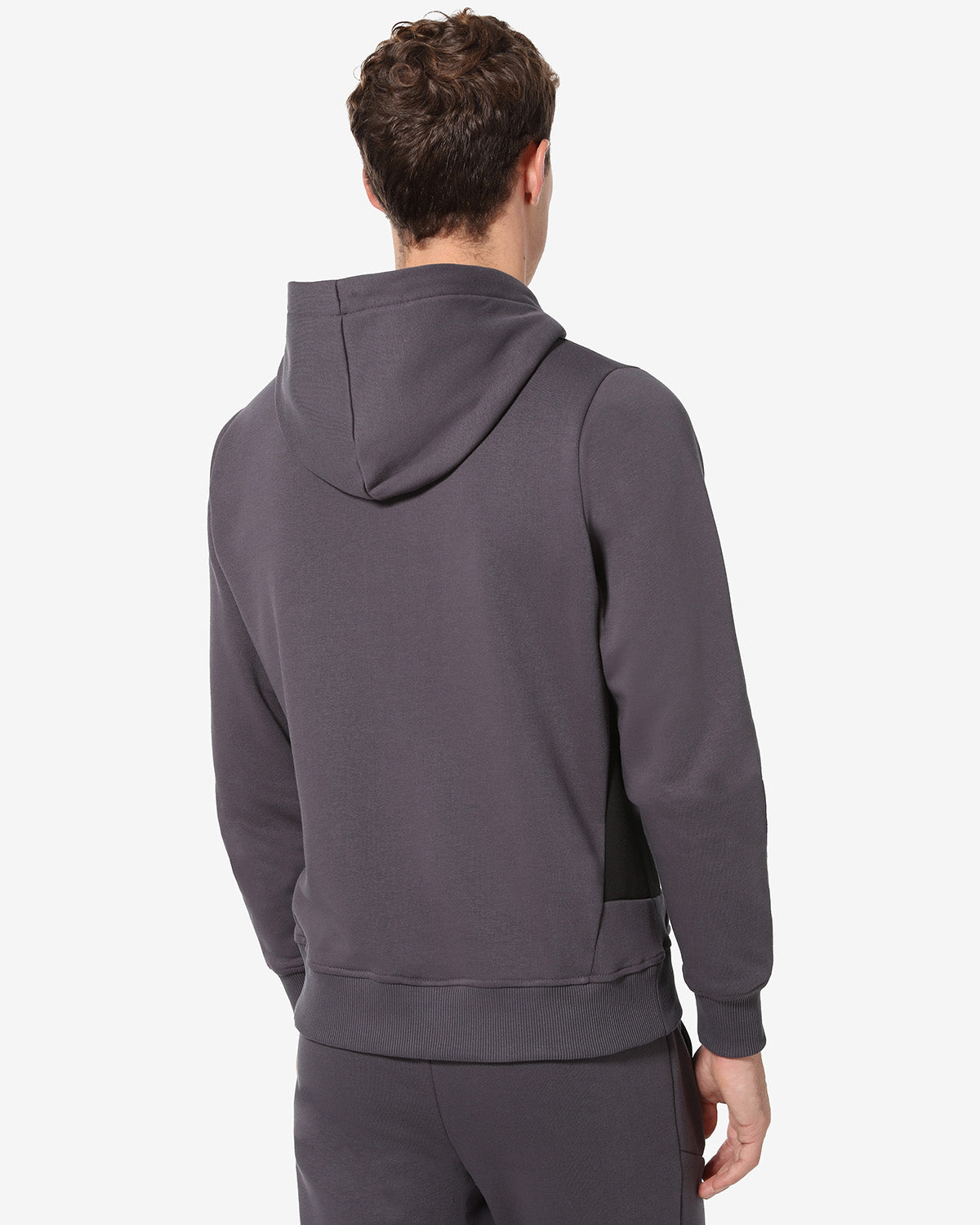 australian-tek-fleece-jacket-sportswear-con-cappuccio-grigio-titanio-made-in-ita image 3