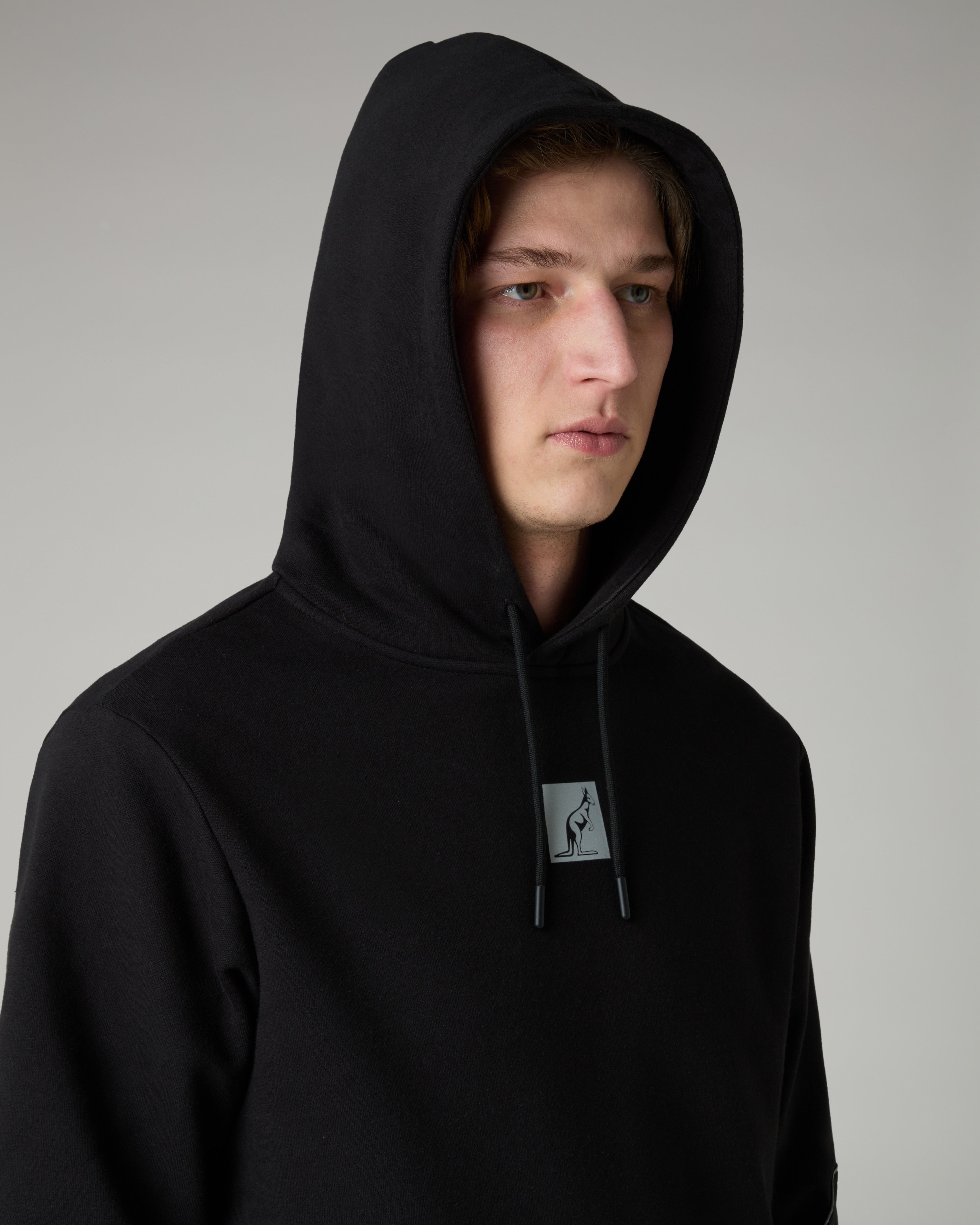 australian-nocturna-hoodie-felpa-invernale-nera-con-cappuccio image 4