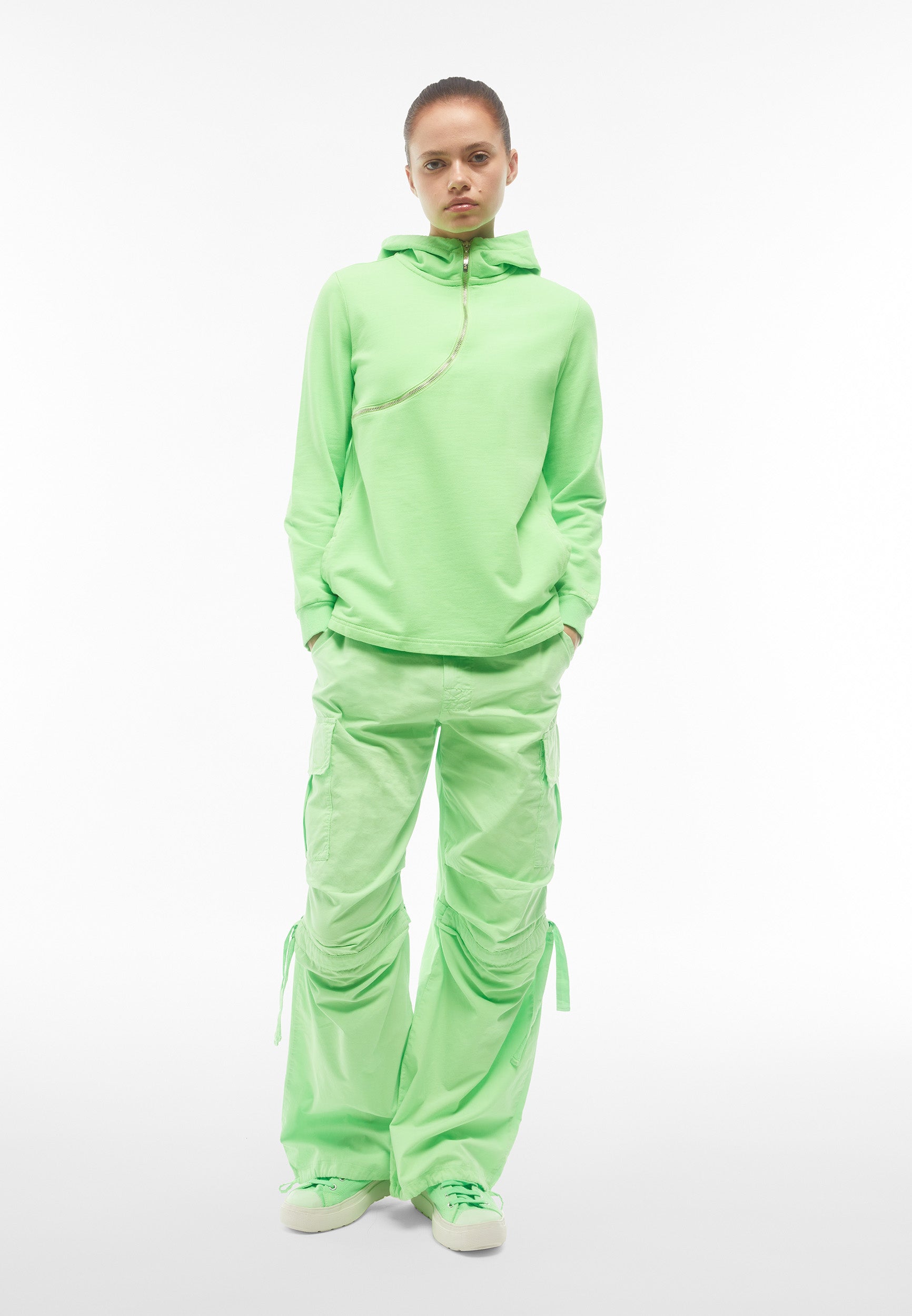 freddy-pantaloni-cargo-in-popeline-di-cotone-con-doppia-coulisse image 2