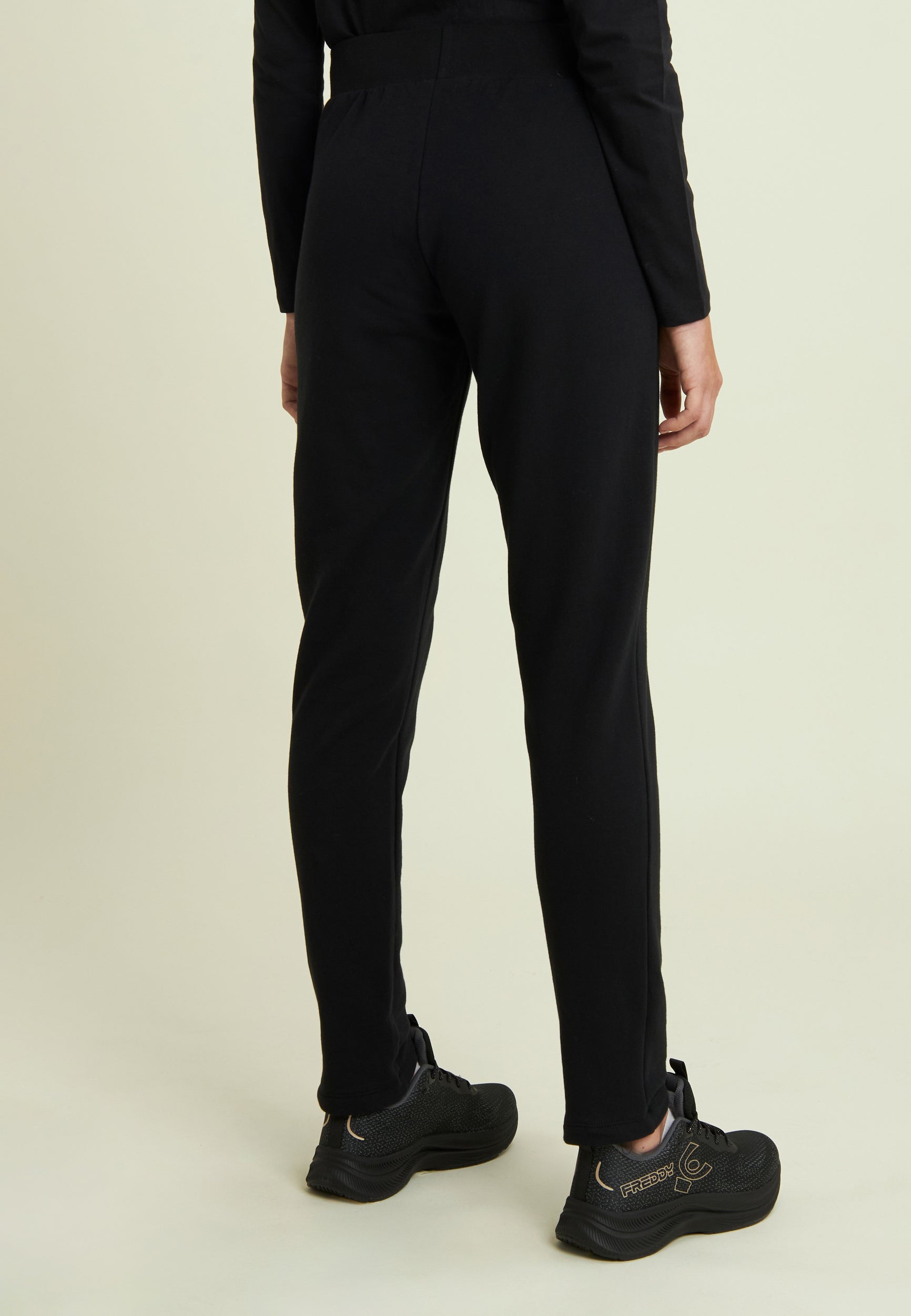 freddy-pantaloni-regular-felpa-garzata-con-trecce image 3