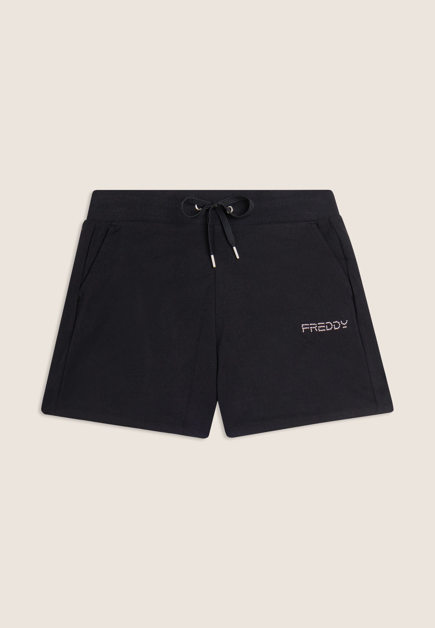 freddy-pantaloncini-sportivi-jersey-cotone-con-coulisse-e-logo-shorts-donna image 5