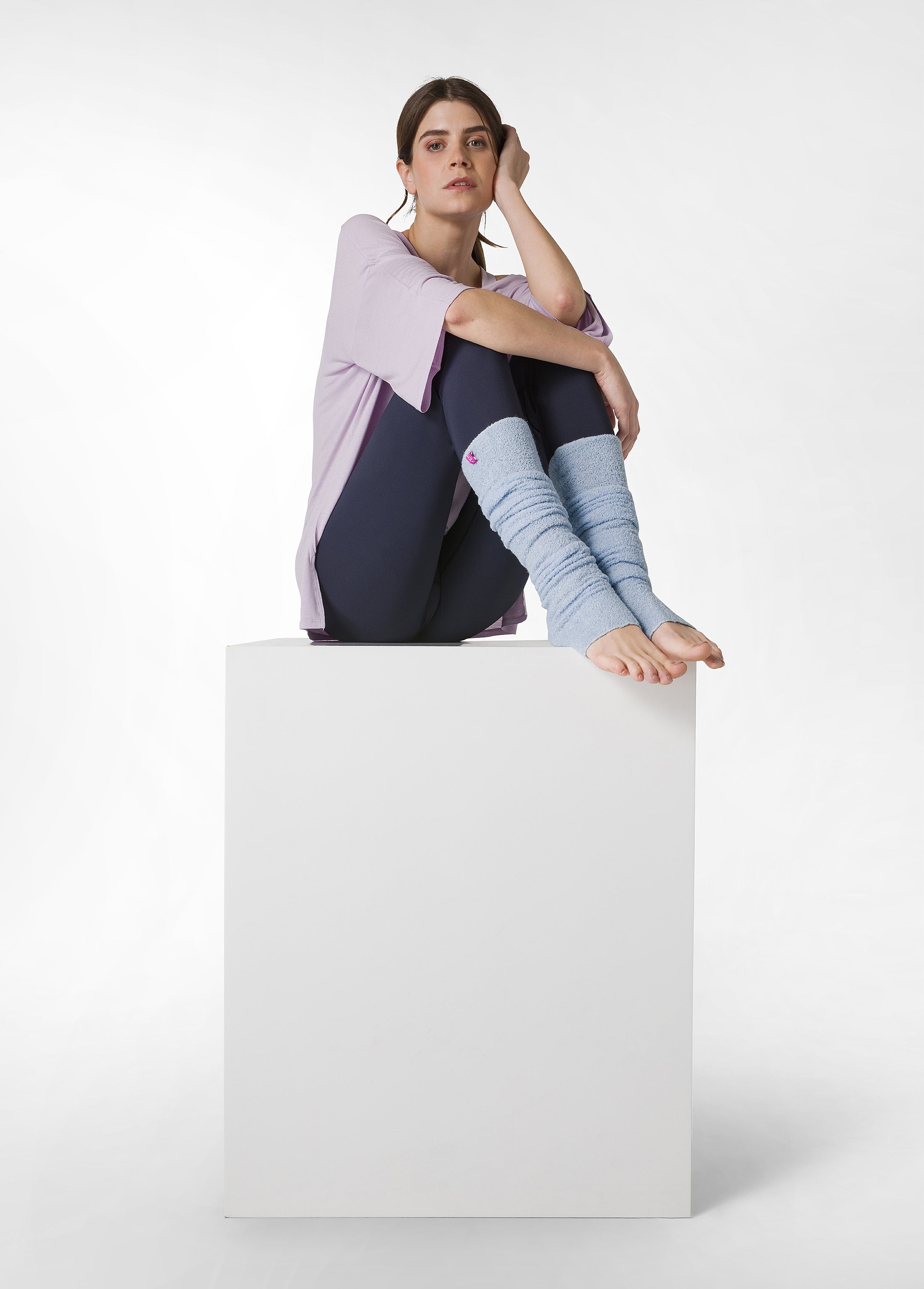 deha-scaldamuscoli-in-boucl-blu-100-cm-danza-yoga image 1