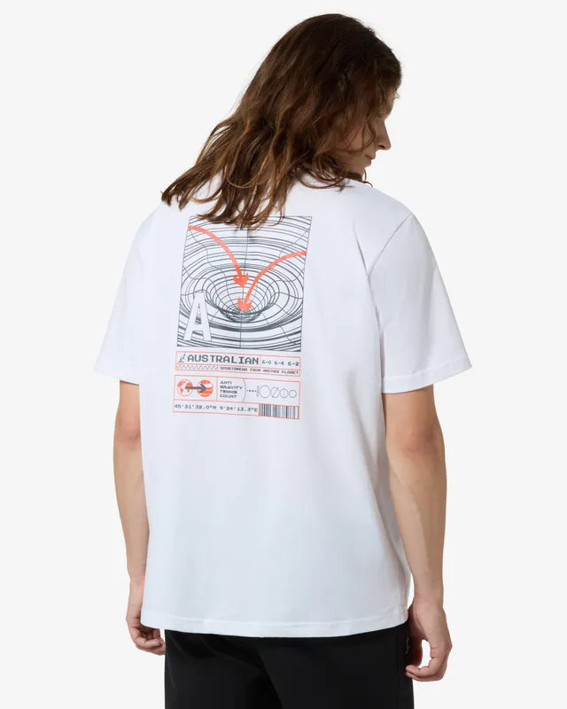 australian-anti-gravity-t-shirt-sportswear-maglietta-cotone-bianco image 1