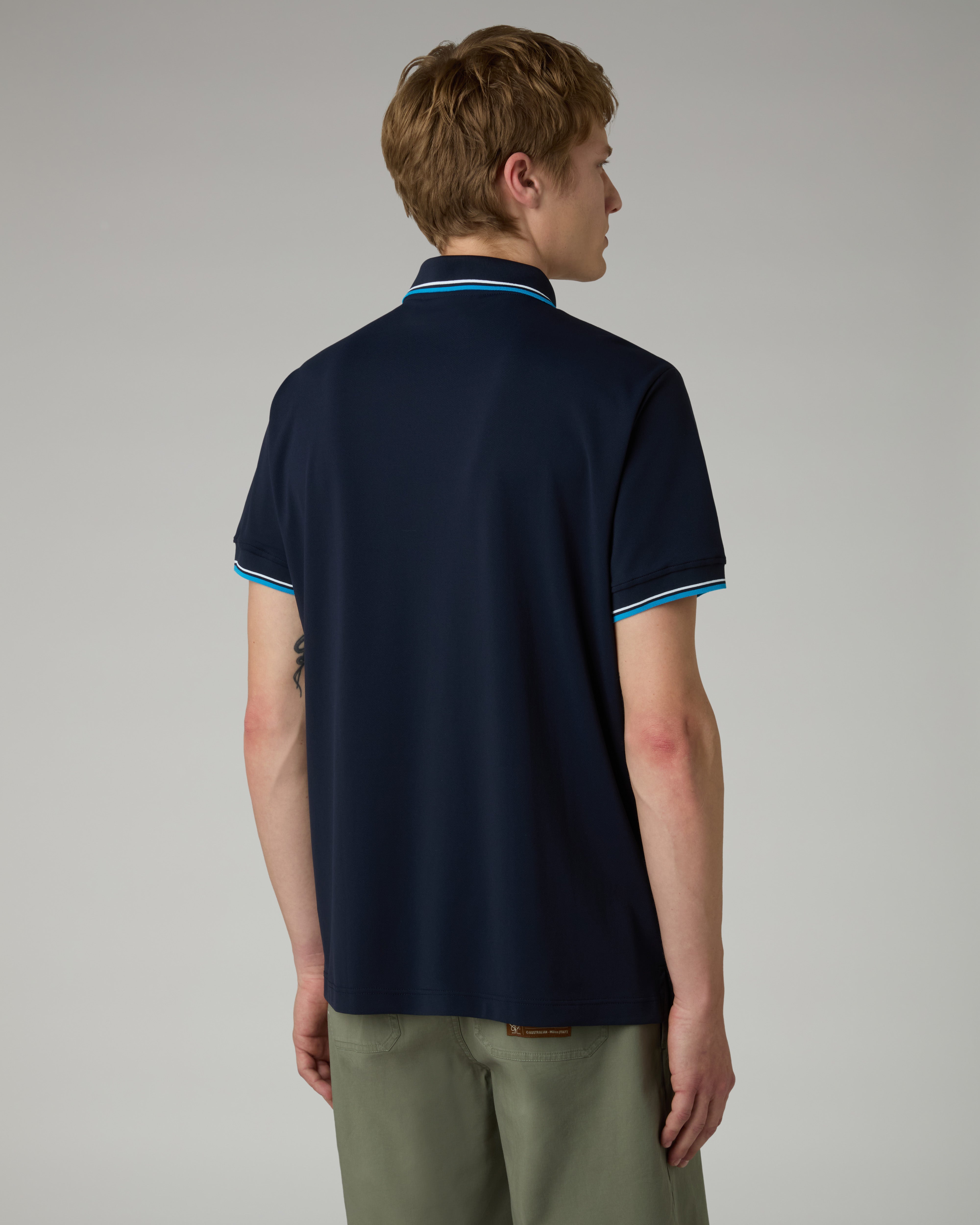 australian-2-stripes-polo-shirt-polo-tecnica-blu-navy-collo-rigato image 3