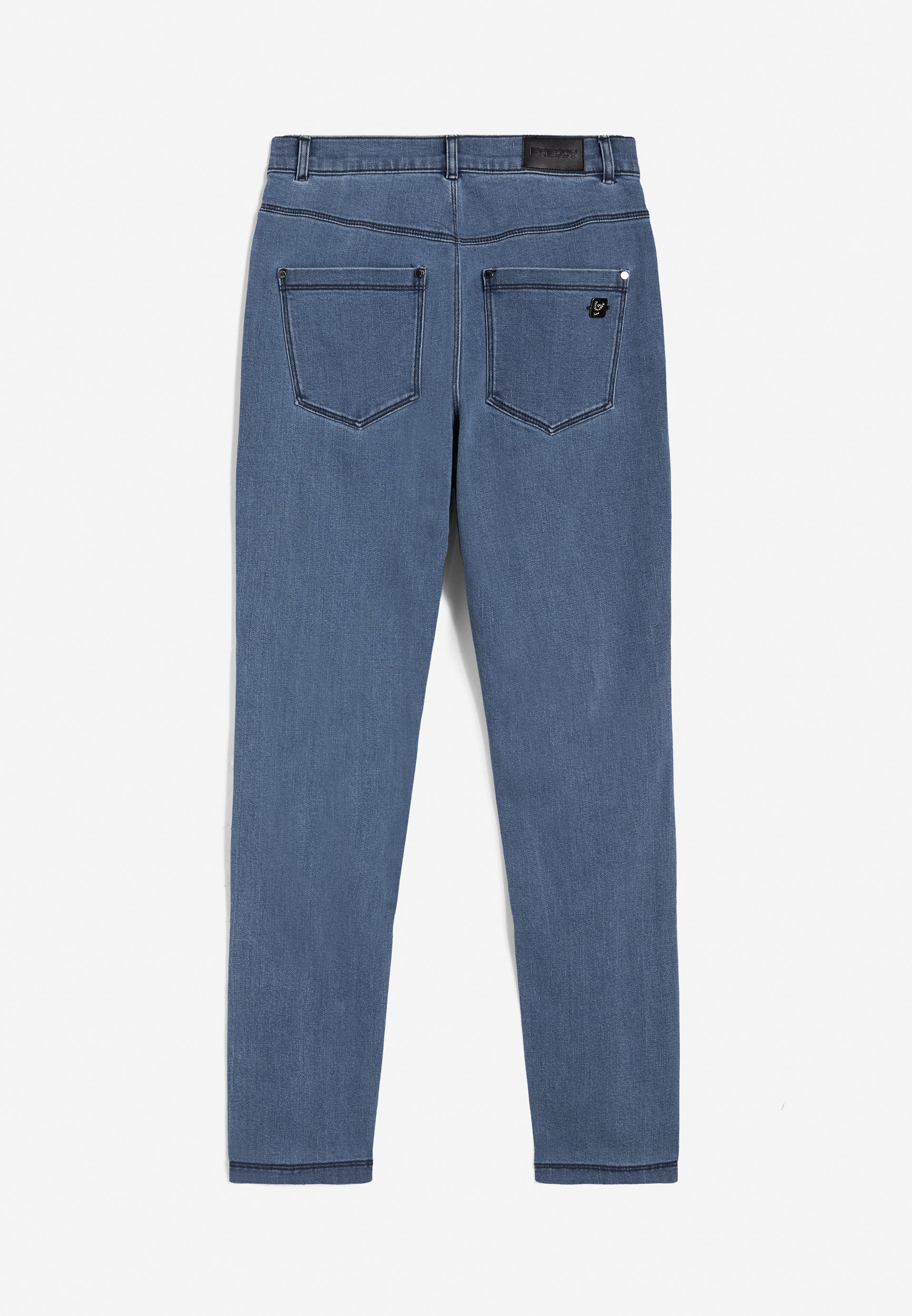 freddy-black-jeans-skinny-vita-regular-donna-in-denim-distressed-sostenibile image 6