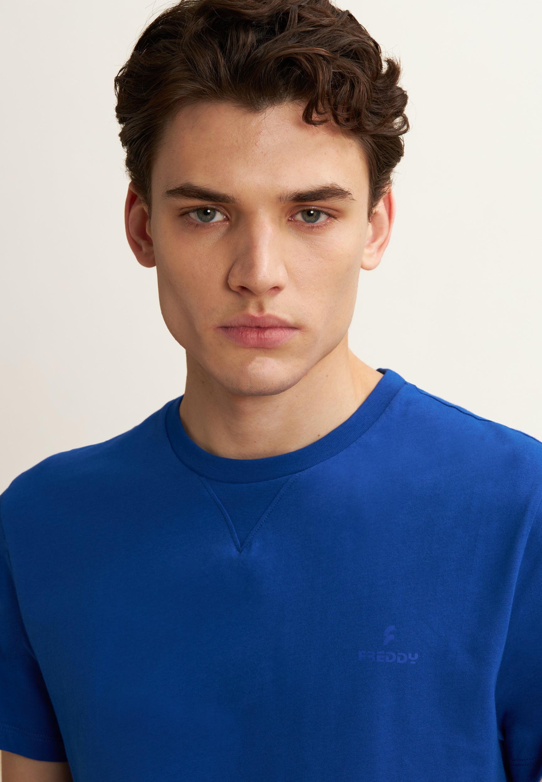 freddy-t-shirt-regular-girocollo-cotone-con-logo-tono-su-tono image 4