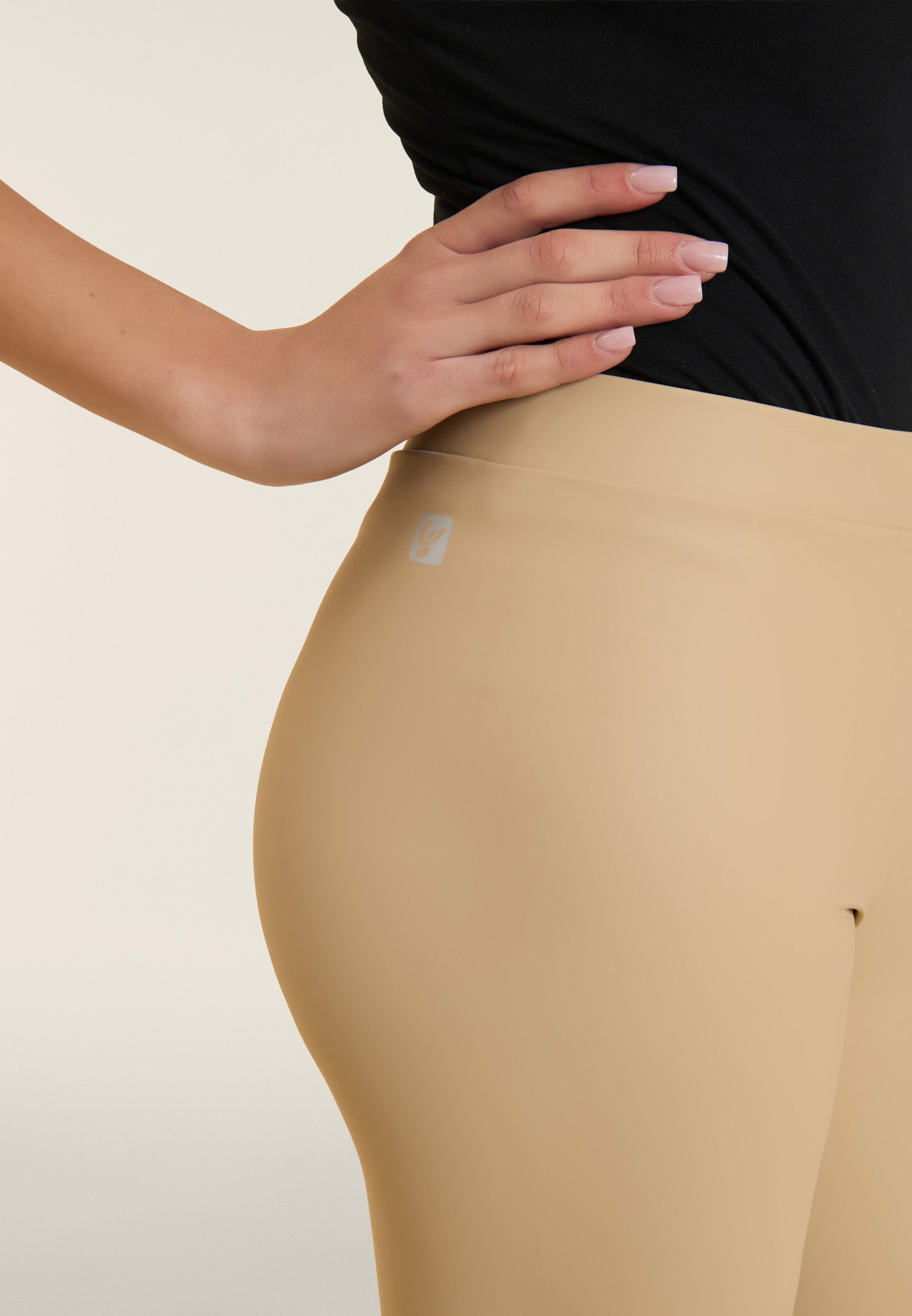 freddy-leggings-7-8-coated-elasticizzato-vita-regular-effetto-pelle image 4