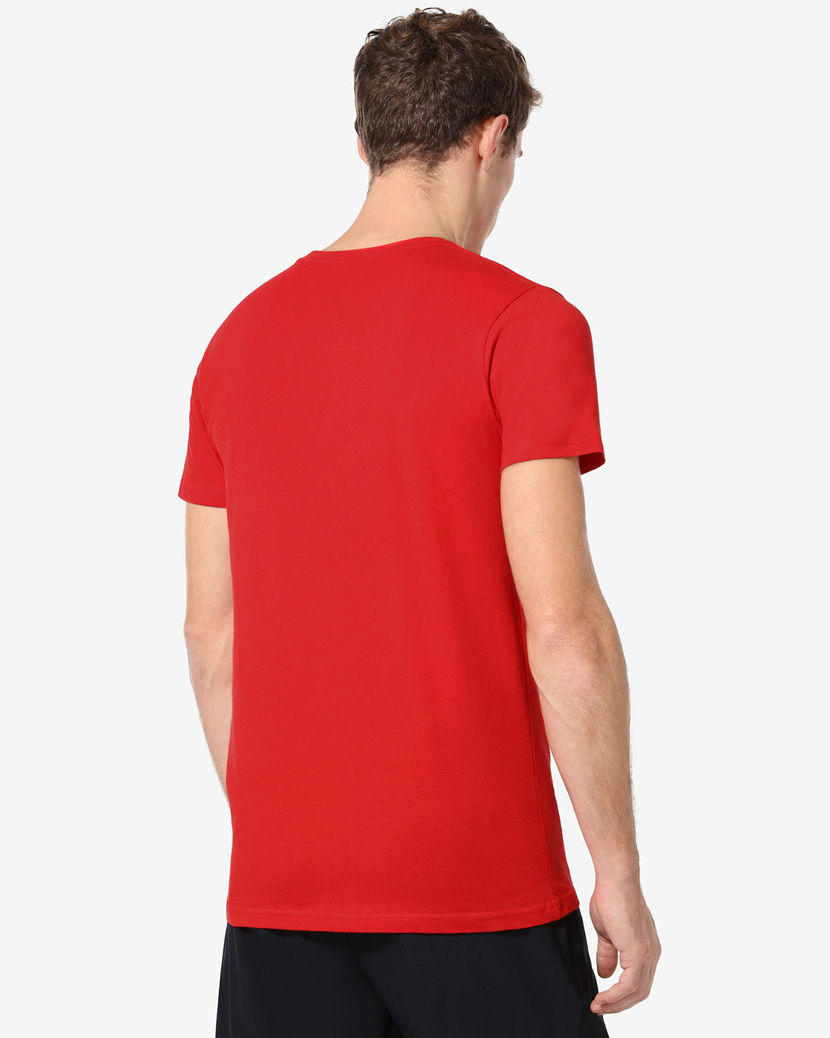australian-tennis-court-t-shirt-t-shirt-in-cotone-rosso-vivo image 3