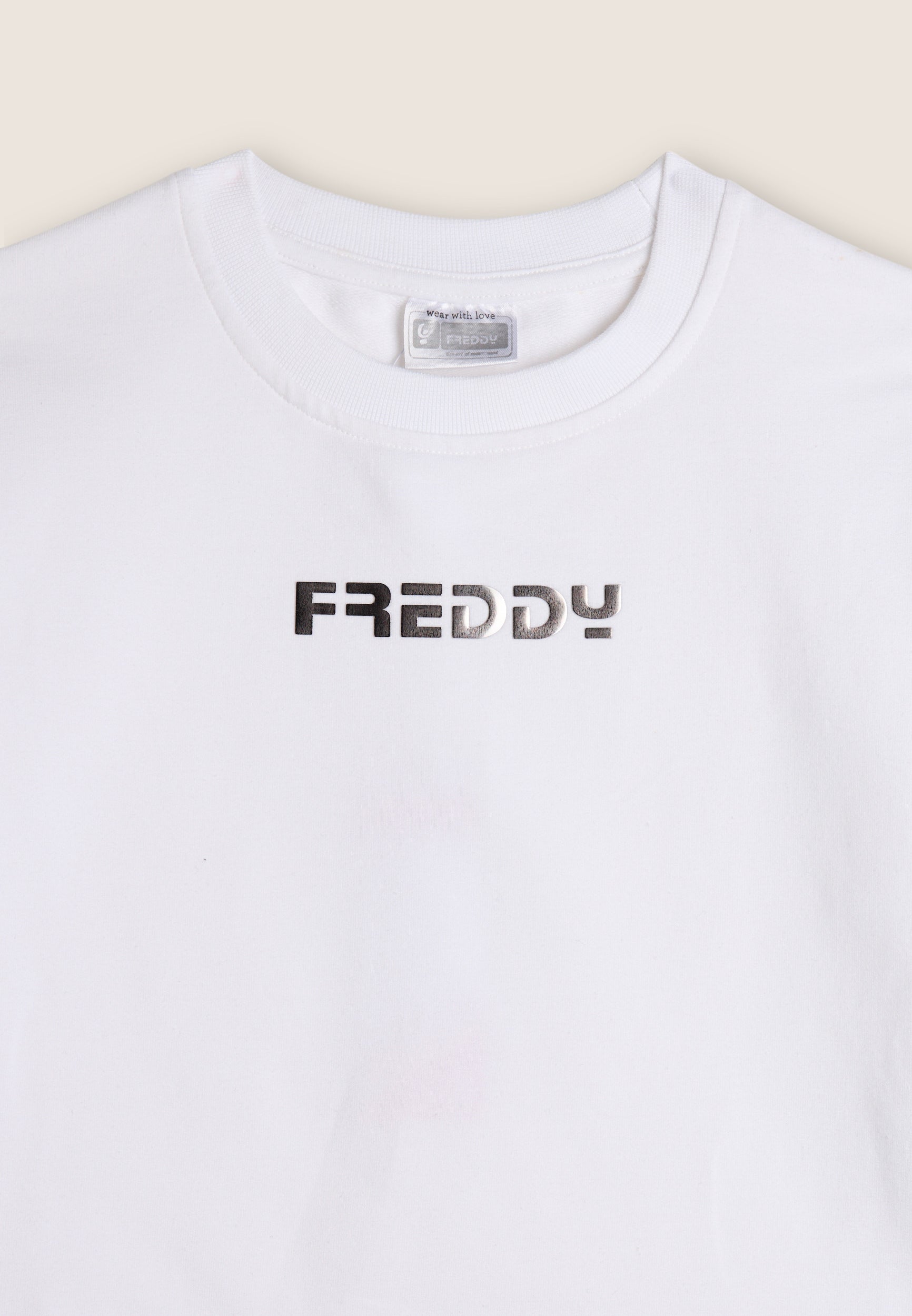 freddy-felpa-girocollo-comfort-fit-cotone-elasticizzato-con-logo image 6