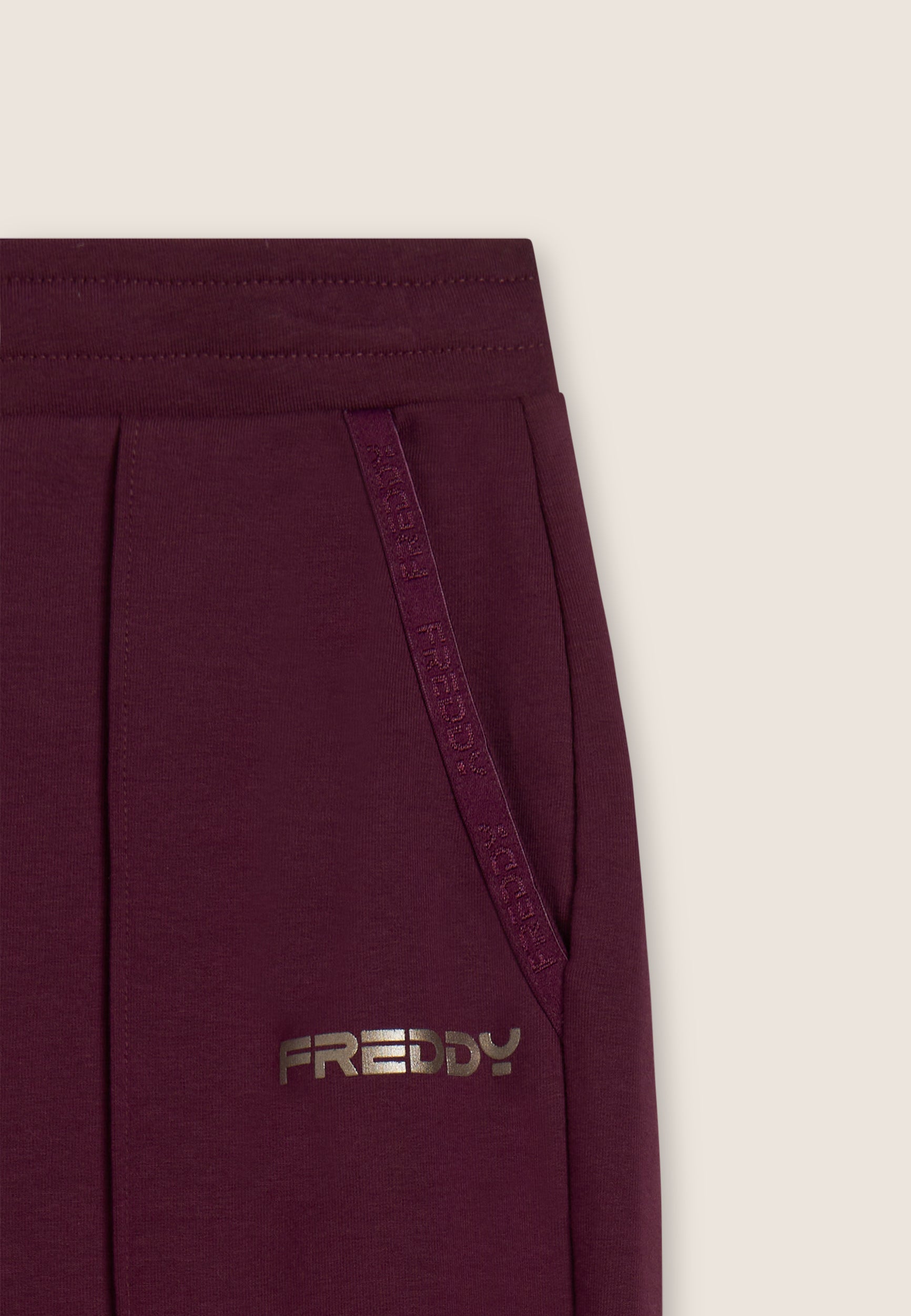 freddy-pantaloni-sportivi-regular-fondo-dritto-in-felpa-con-dettaglio-logato image 7