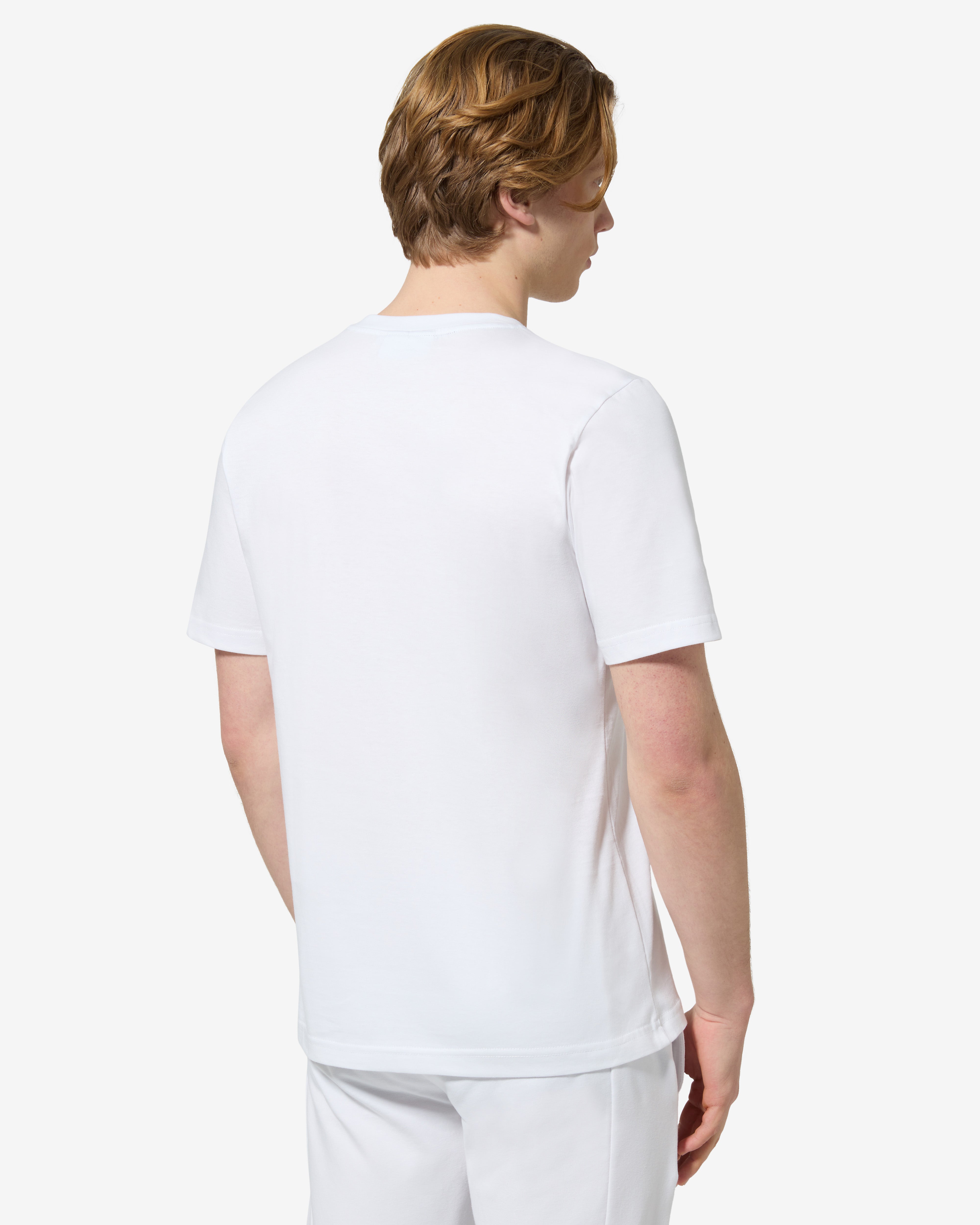 australian-record-t-shirt-cotone-bianco-regular-fit-made-in-italy image 3