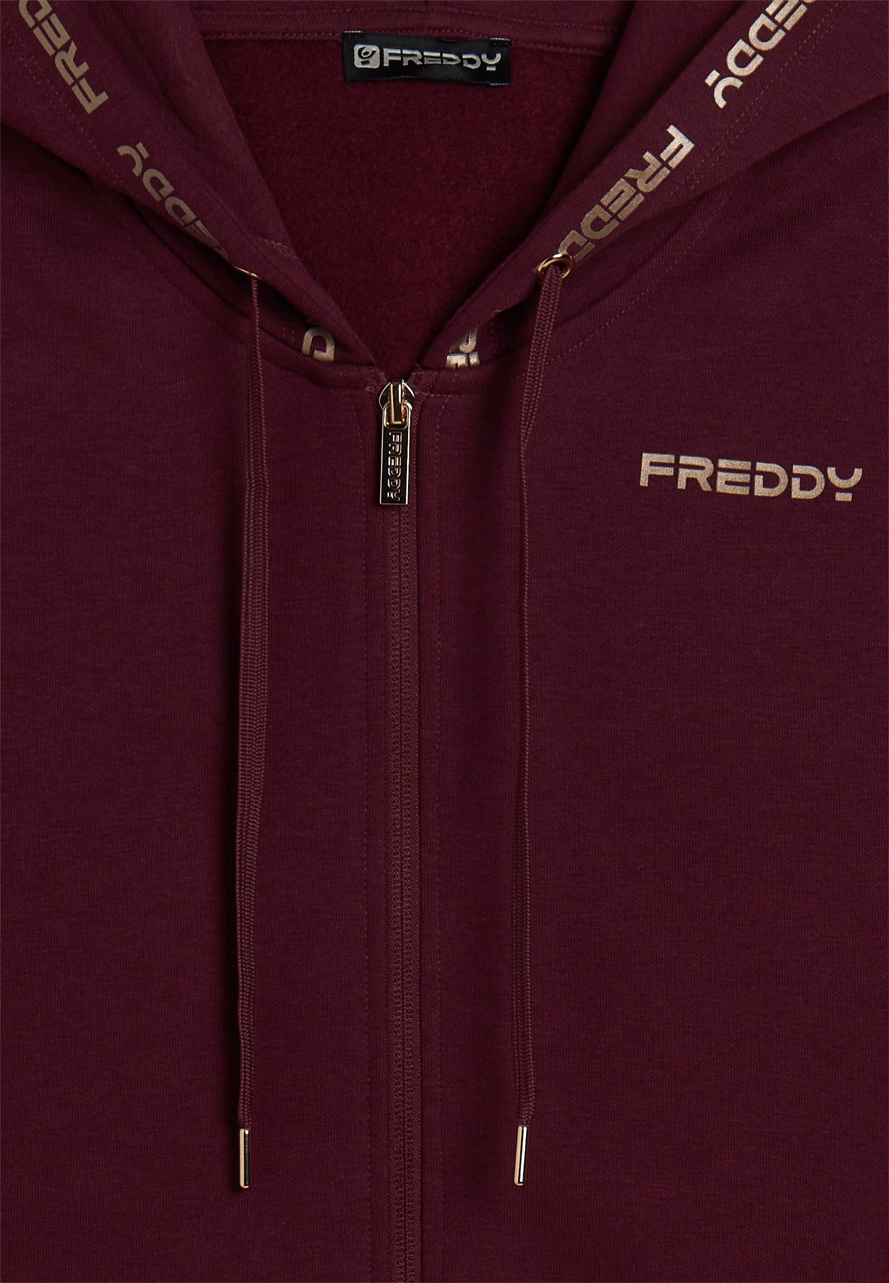 freddy-tuta-con-cappuccio-e-logo-oro-a-contrasto-felpa-zip-pantaloni image 7