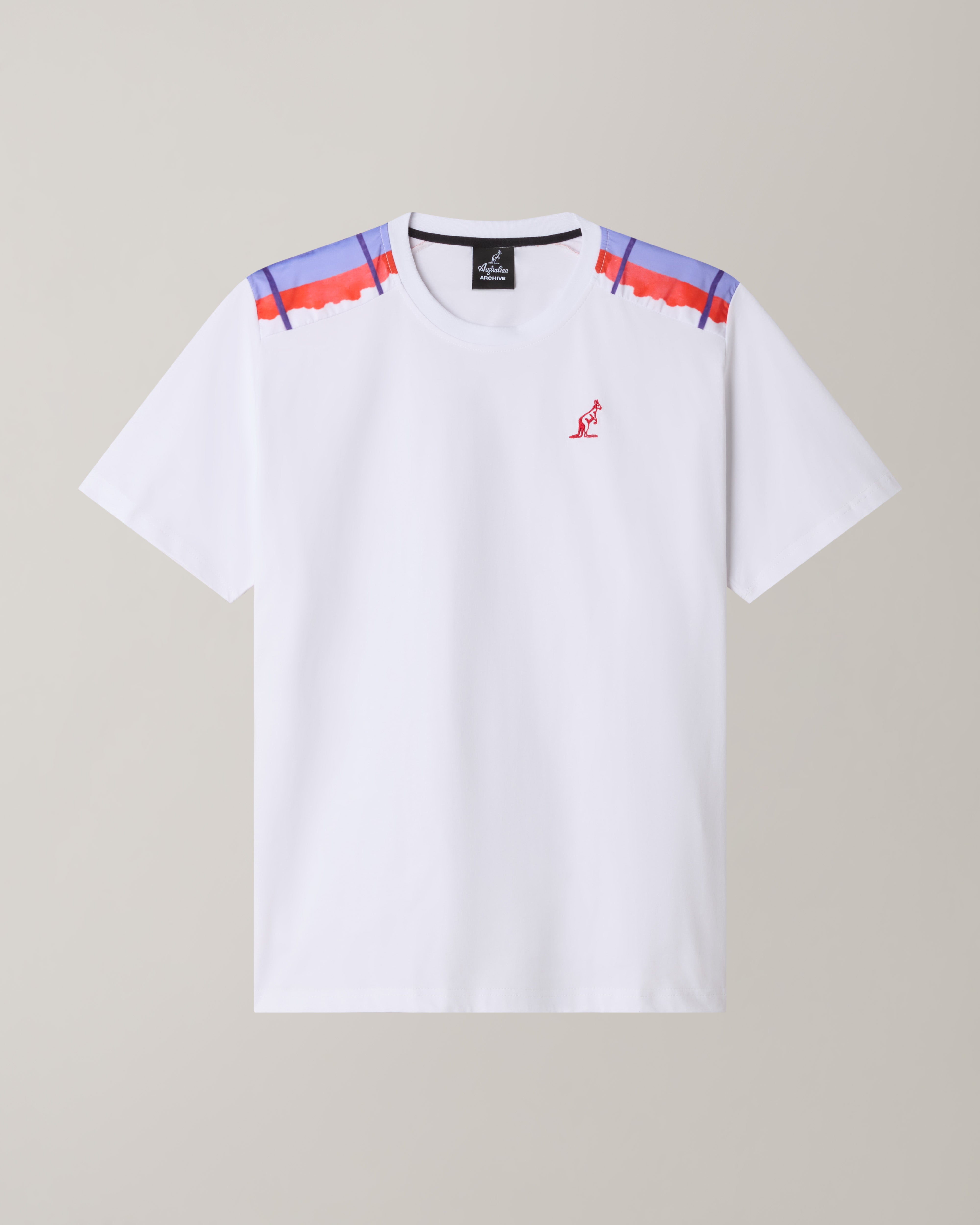 australian-goran-pink-t-shirt-cotone-bianco-con-inserti image 5