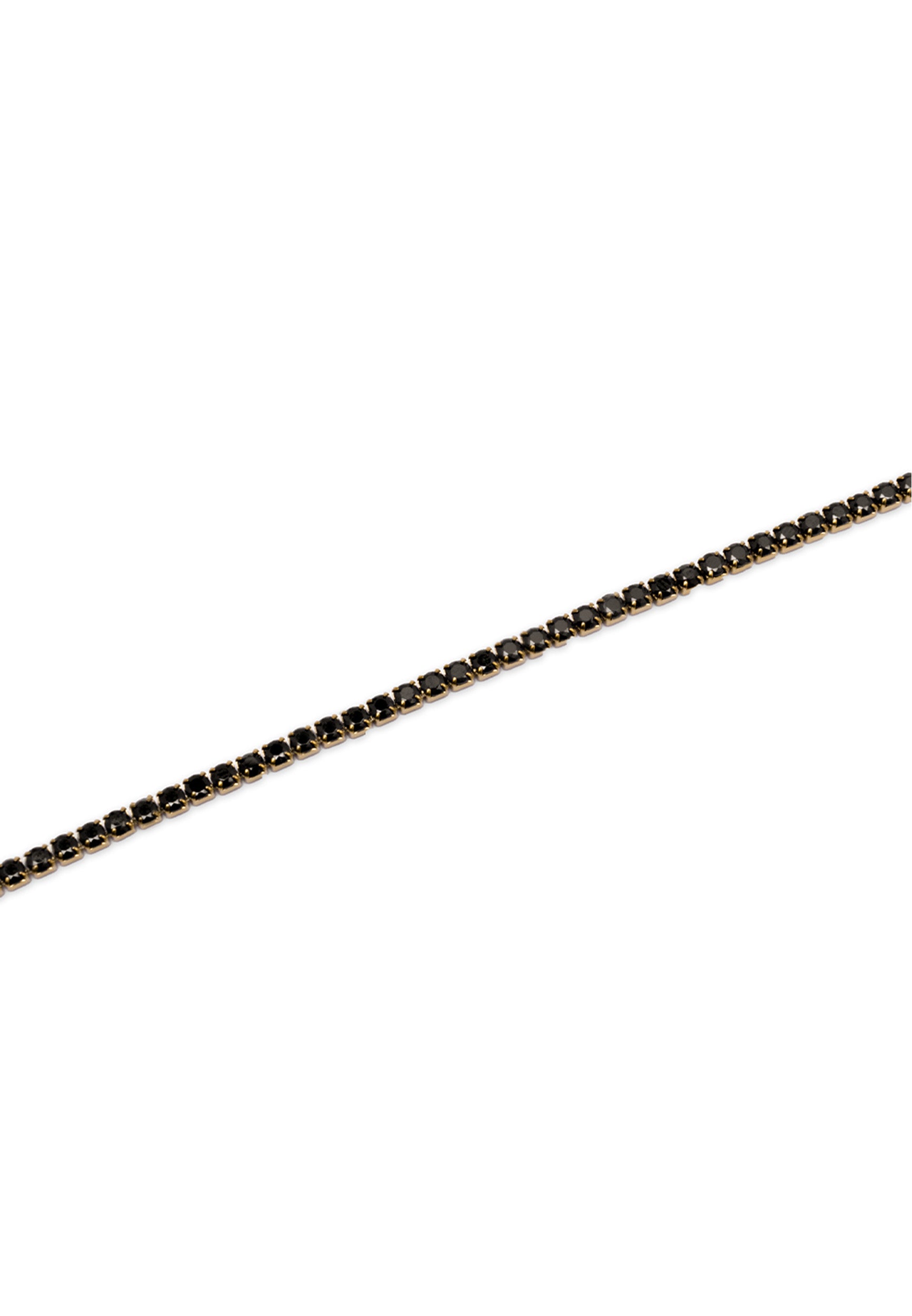 bracciale-tennis-oro-in-acciaio-316l-con-gemme-nere-4-mm image 2