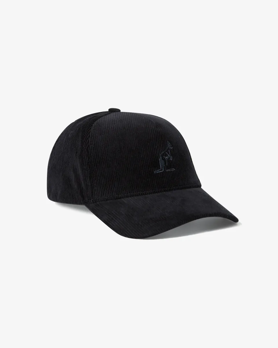 australian-corduroy-cap-cappellino-in-velluto-a-costine-nero image 1