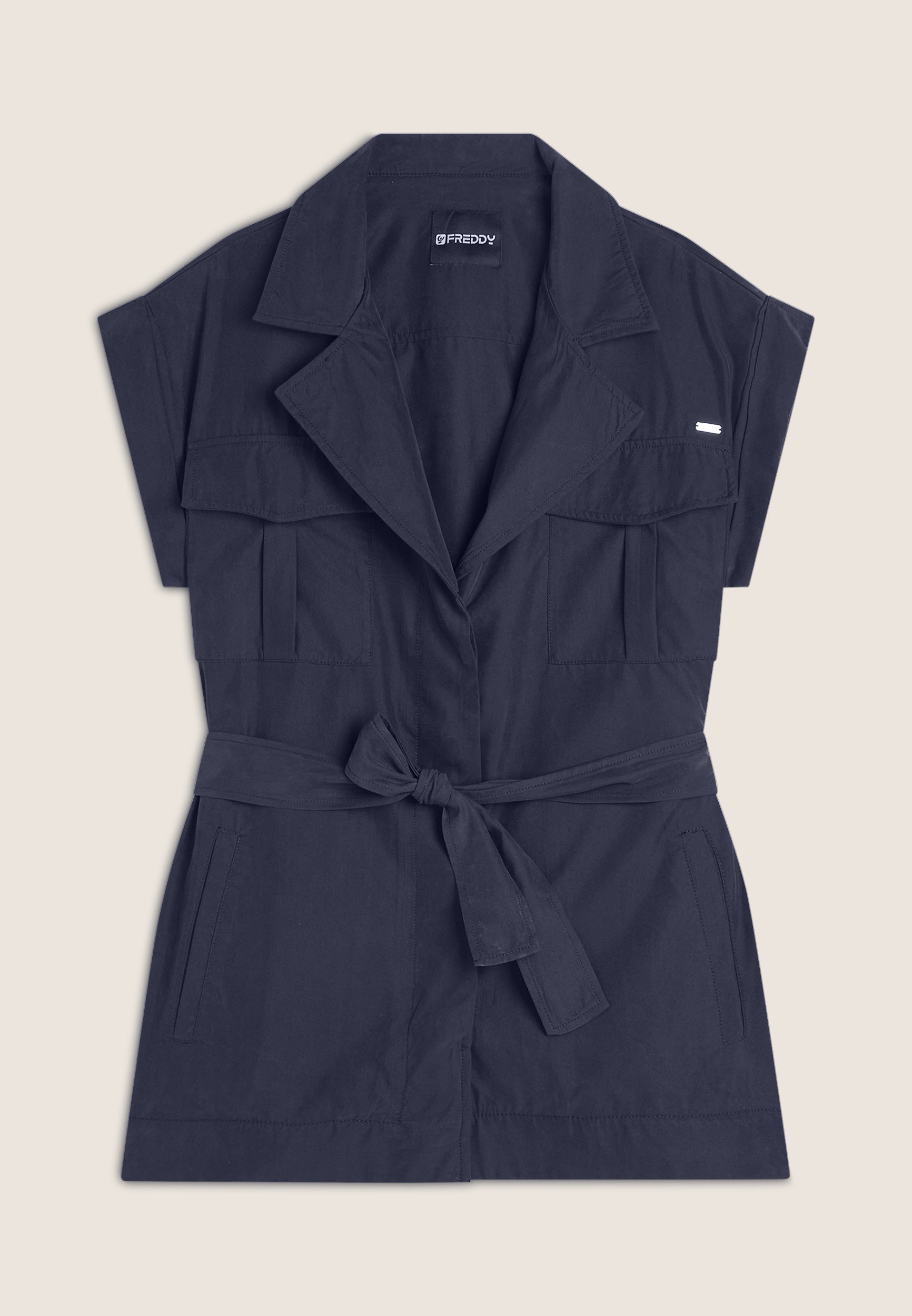 freddy-trench-donna-senza-maniche-con-cintura-in-vita image 8