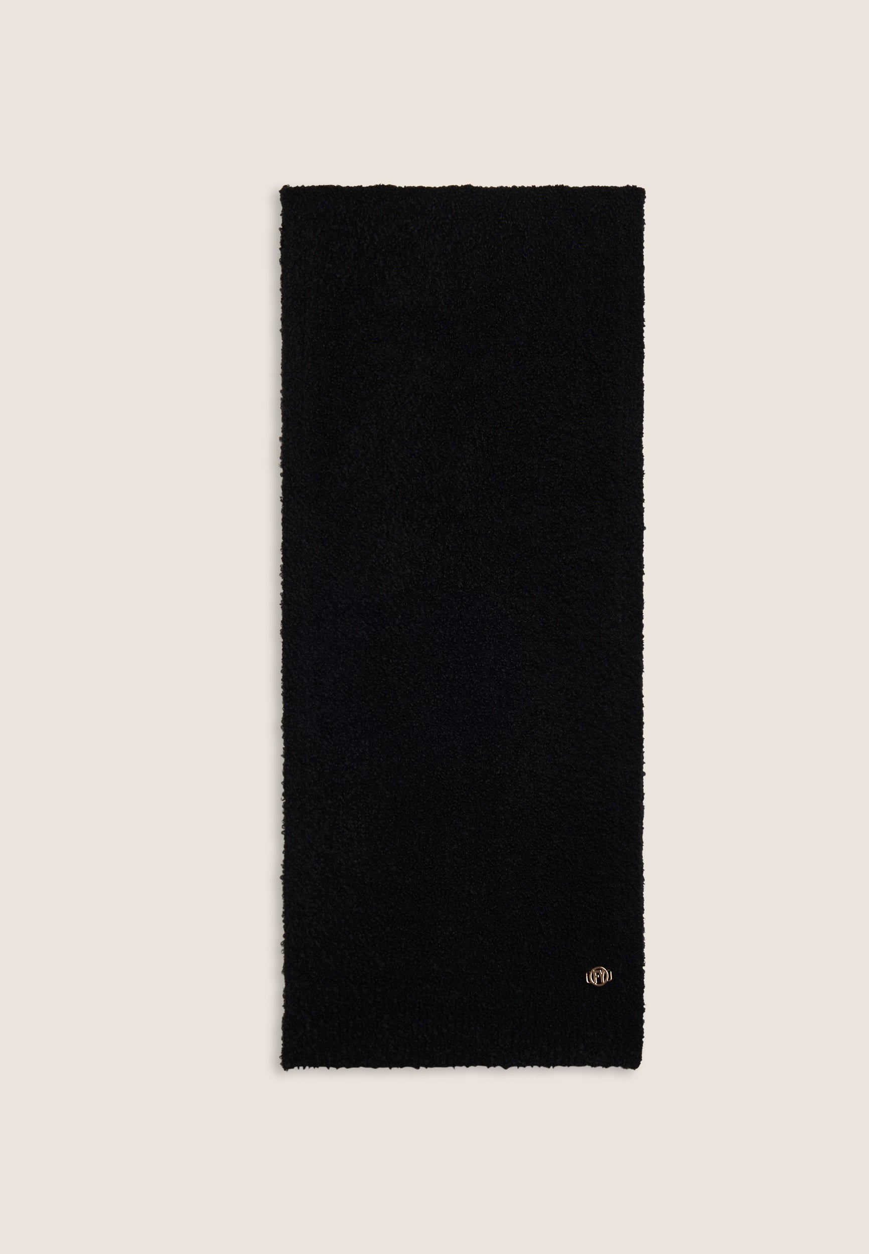 freddy-sciarpa-boucl-effetto-lana-175-cm-con-logo-fy-dorato image 1