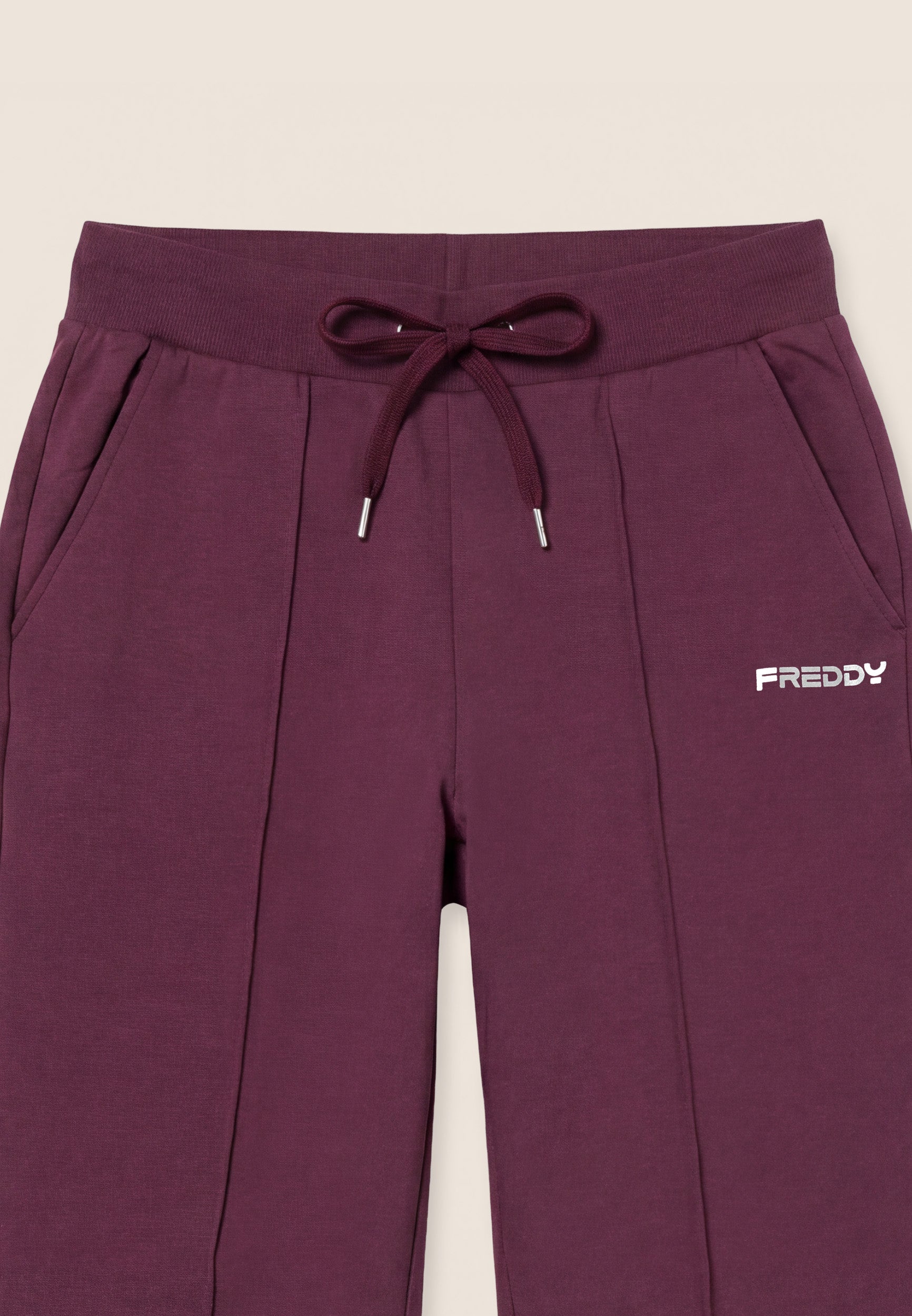 freddy-pantaloni-sportivi-regular-con-cucitura-centrale-felpa-stretch image 3