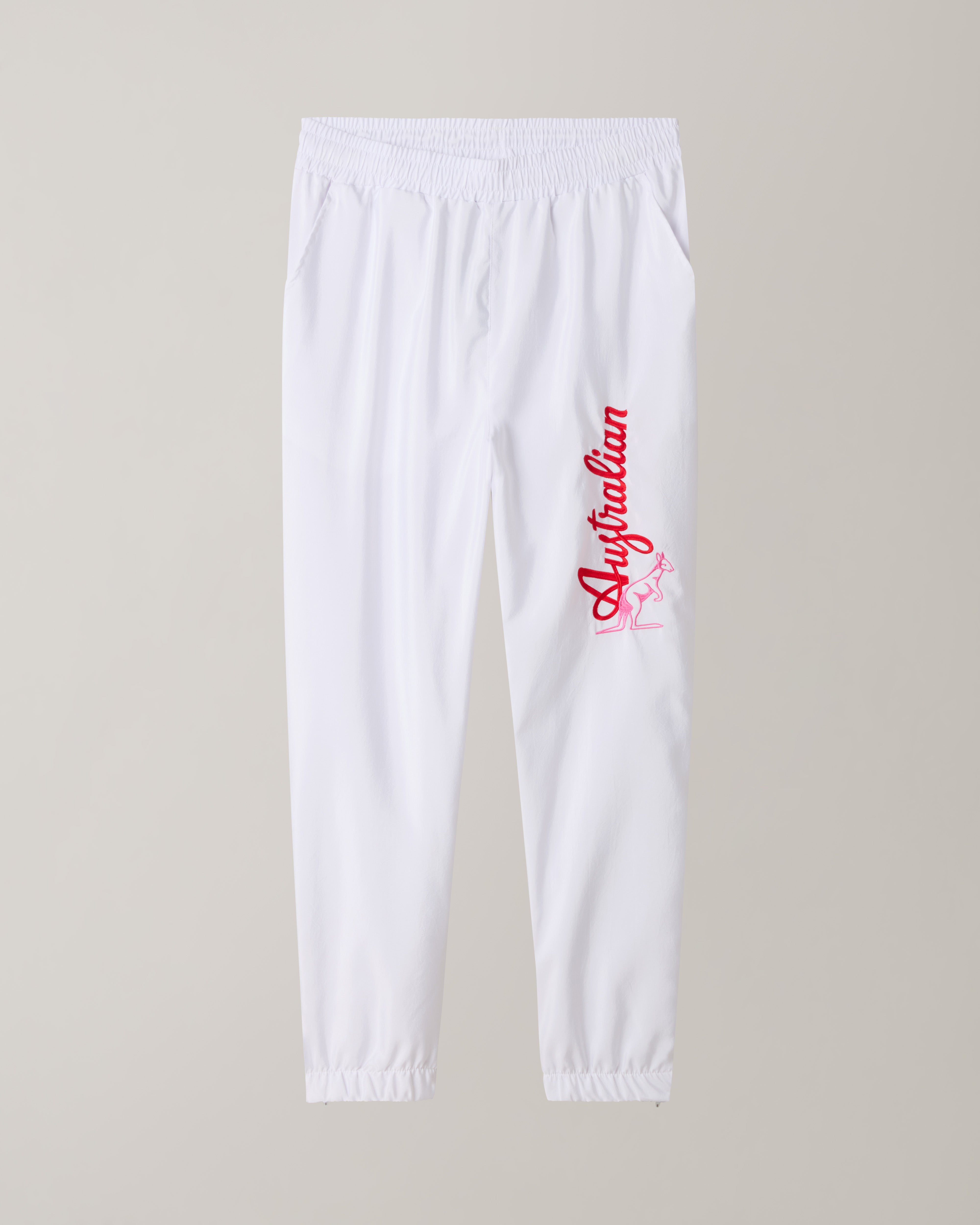 australian-goran-bumper-track-pant-pantalone-antibes-bianco-con-fodera-mesh image 7