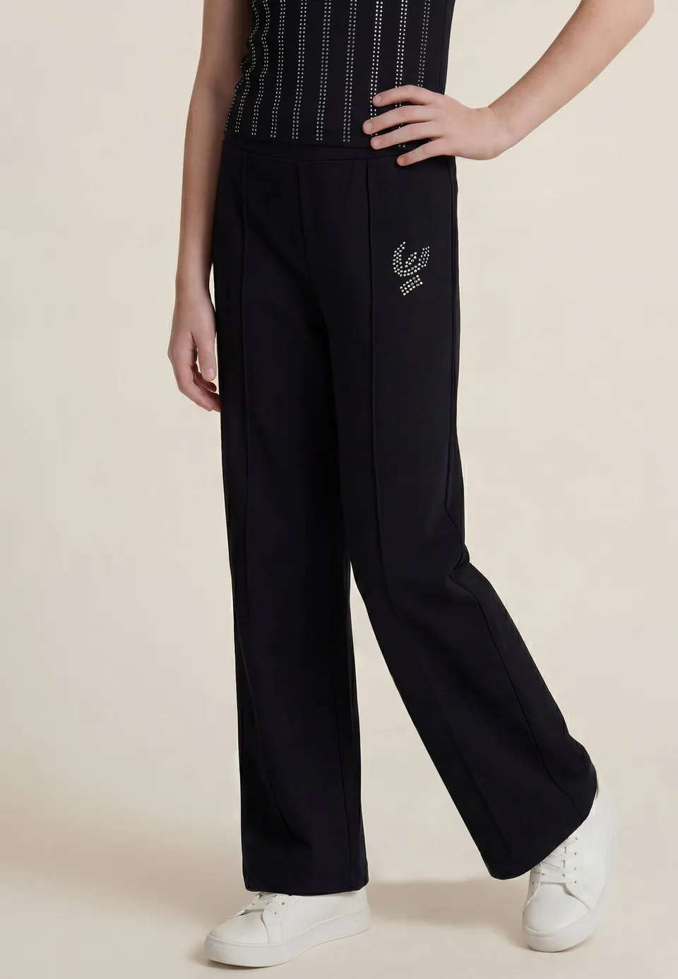 freddy-leggings-flare-bambina-e-ragazza-con-logo-strass image 1