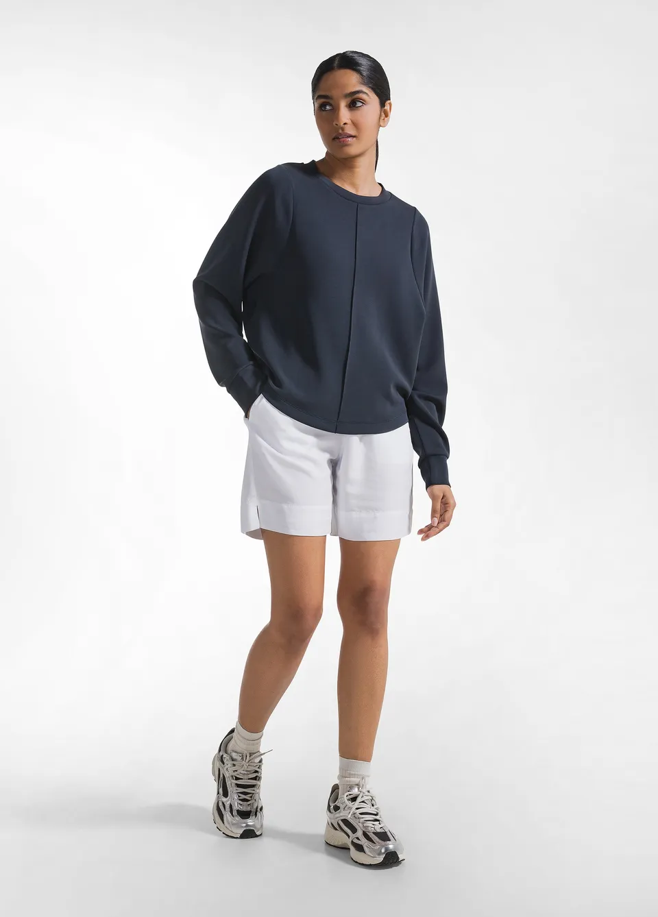 deha-shorts-in-twill-di-lyocell-bianco-2 image 1