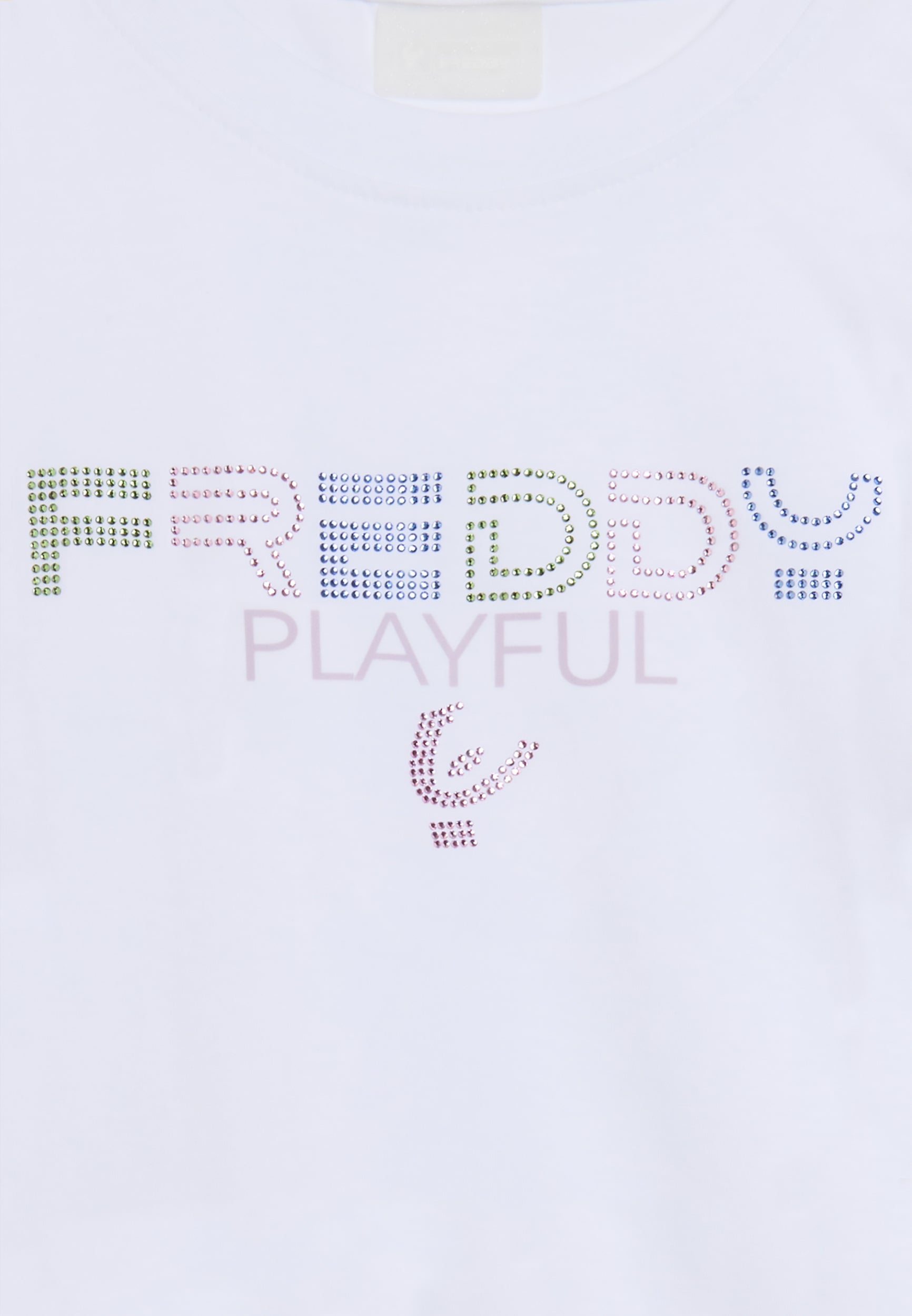 freddy-playful-t-shirt-con-strass-da-bambina-e-ragazza image 7