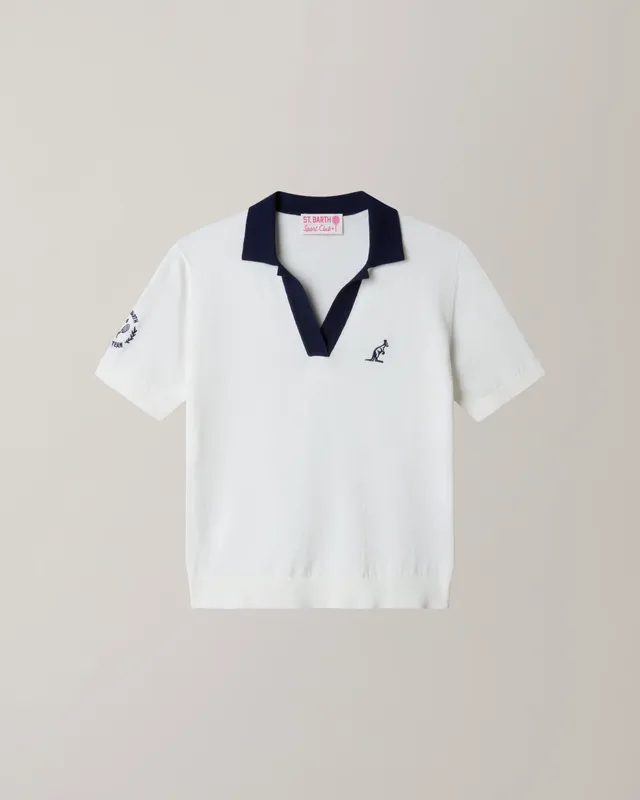 australian-polo-shirt-evonne-evo0001-cotone-bianco image 1