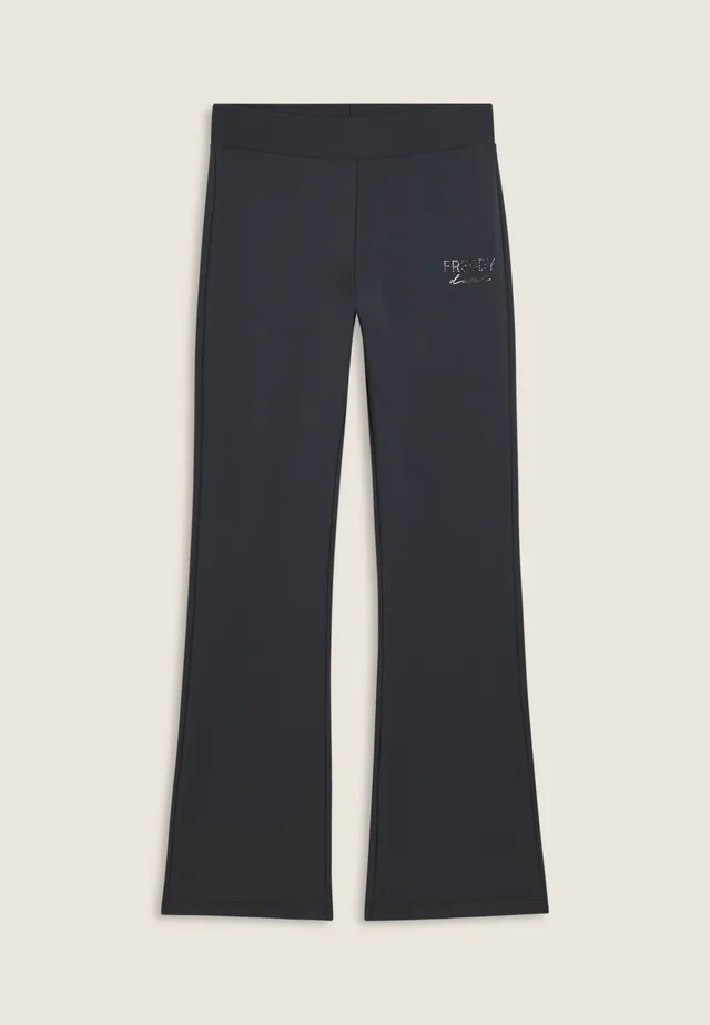 freddy-pantaloni-flare-in-felpa-elasticizzata-fondo-a-zampa image 1