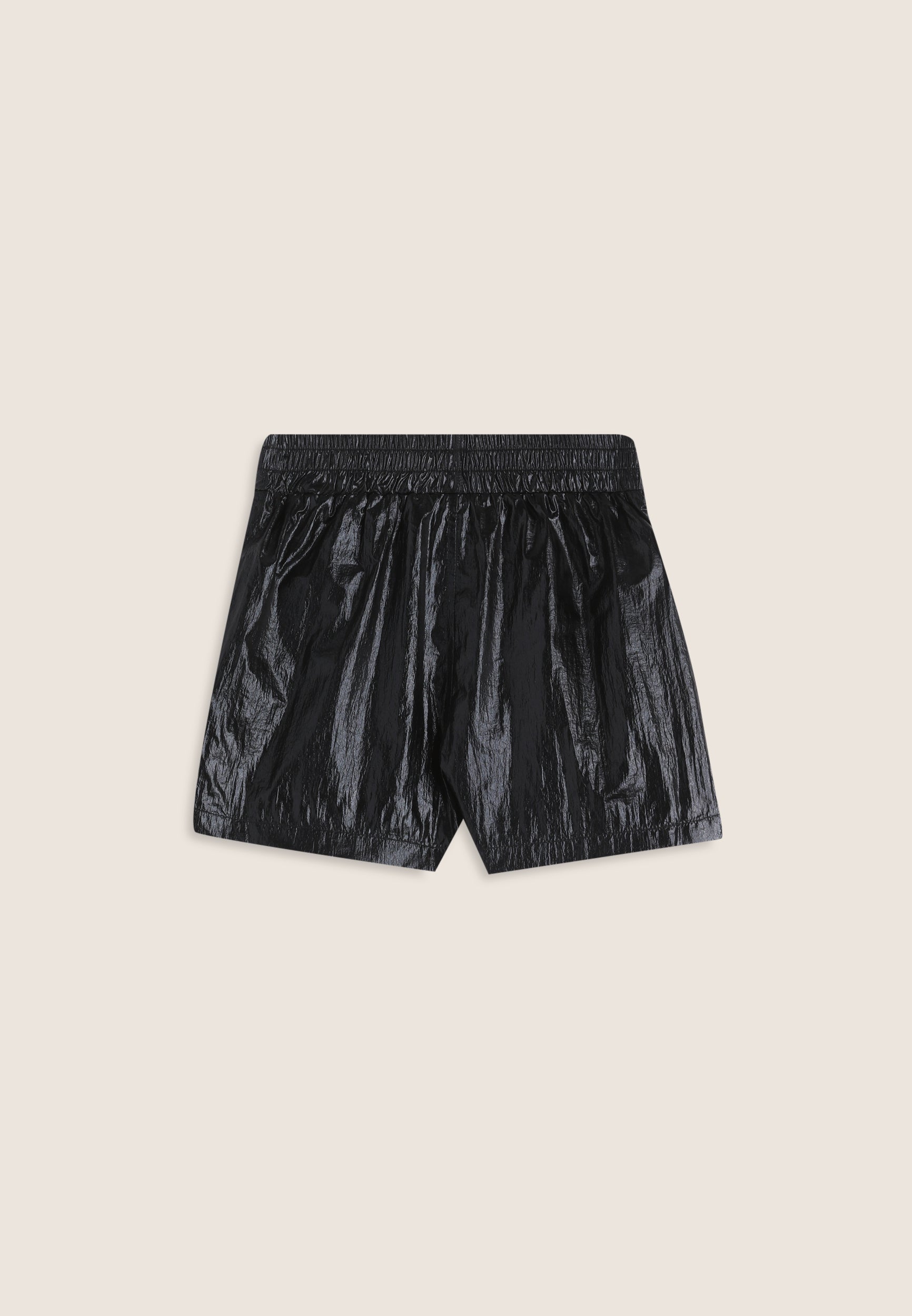 freddy-pantaloncini-bambina-in-tessuto-coated-argento-con-logo image 2