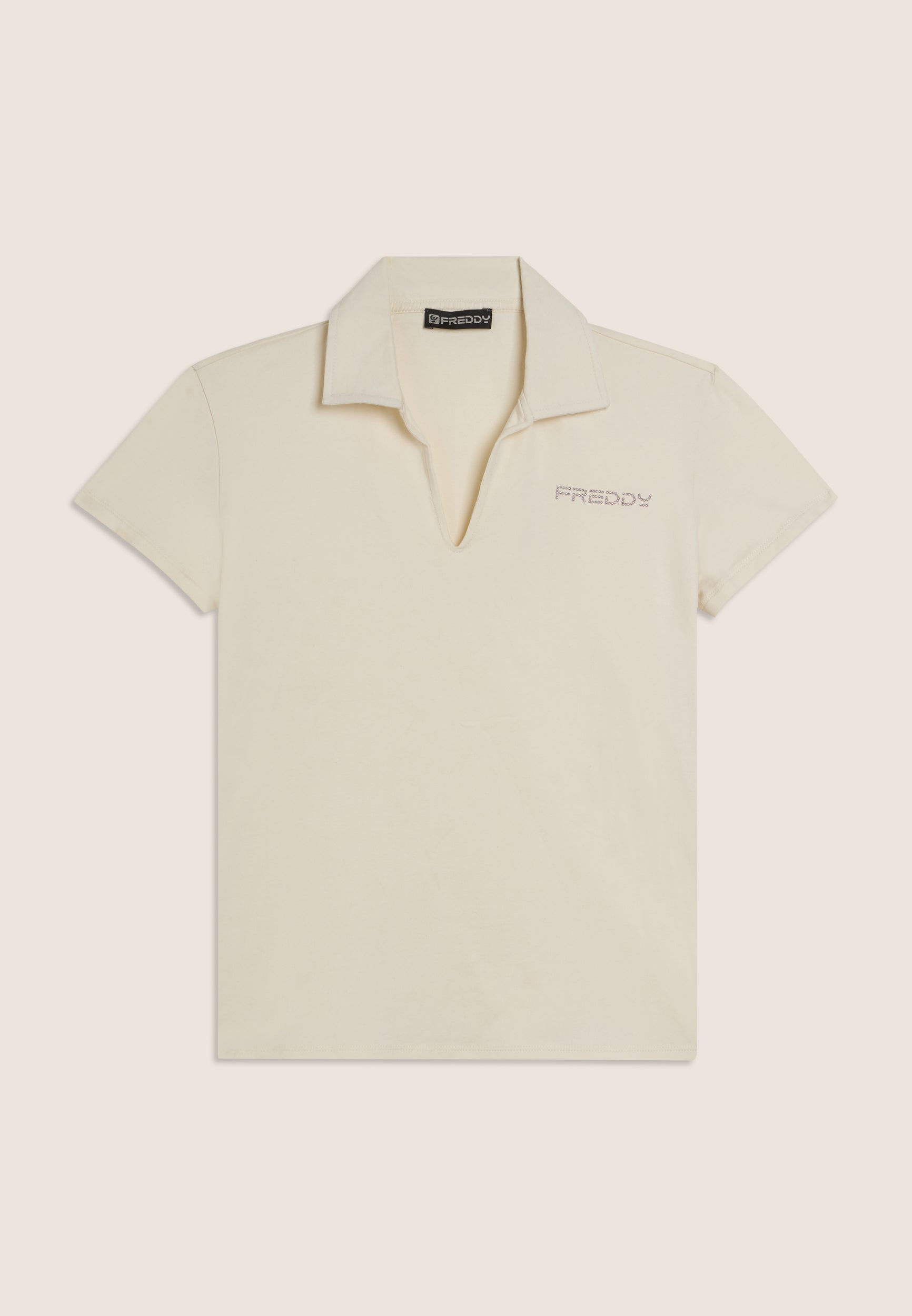 freddy-t-shirt-collo-a-camicia-scollo-a-v-t-shirt-donna-jersey image 5