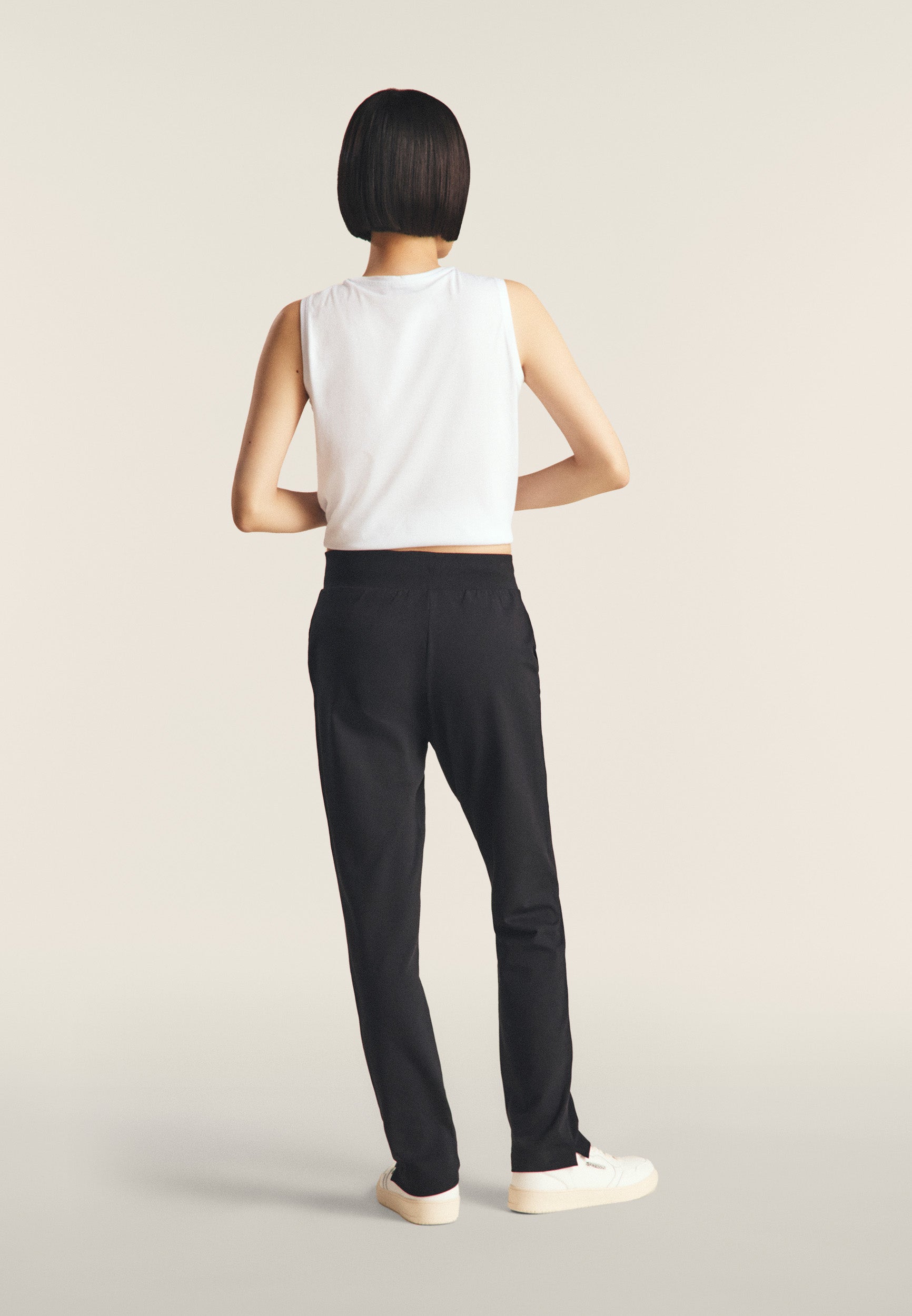 freddy-pantaloni-regular-fit-fondo-dritto-con-spacchi-heavy-jersey-stretch image 2