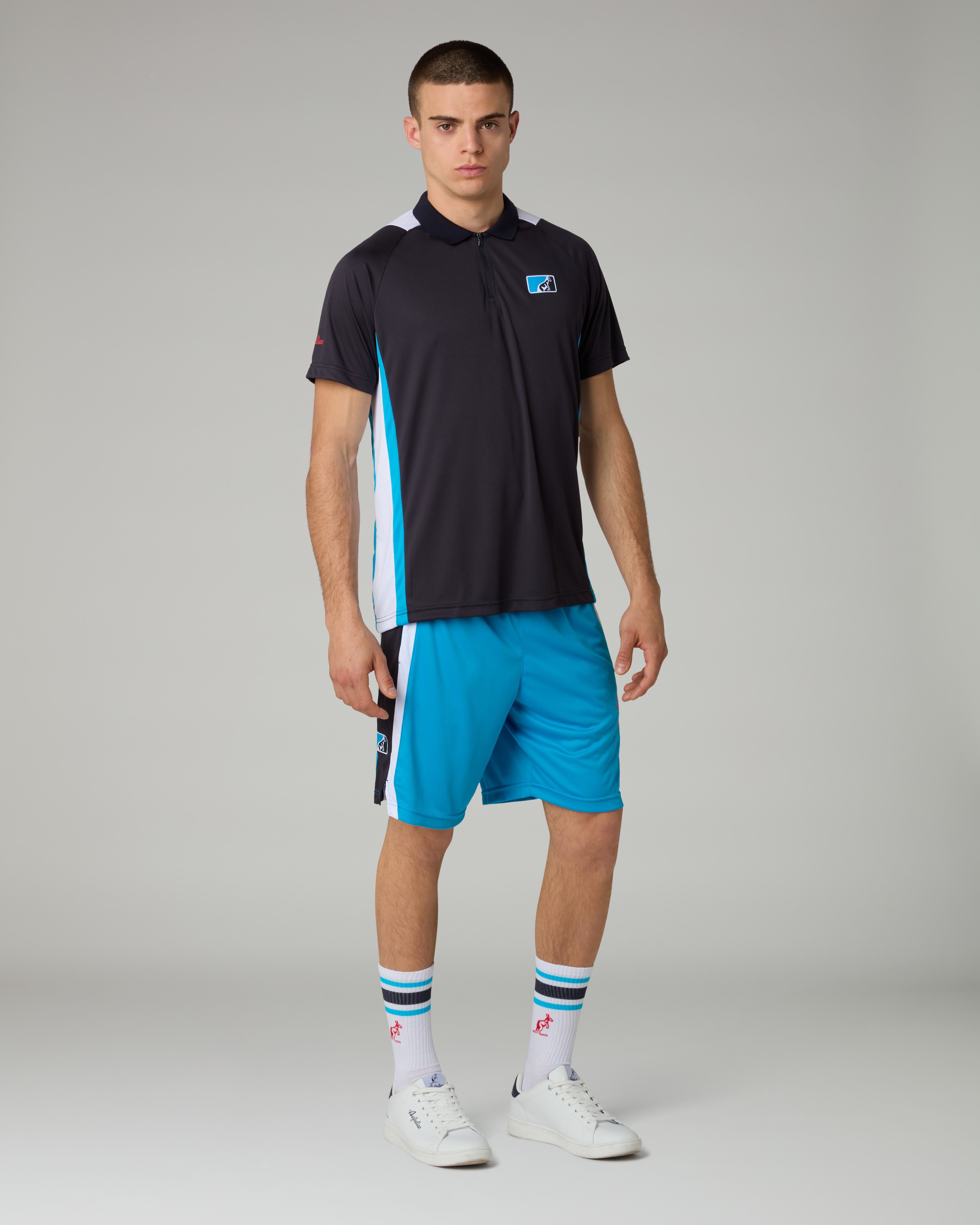australian-league-polo-shirt-polo-tennis-blu-navy-traspirante image 2