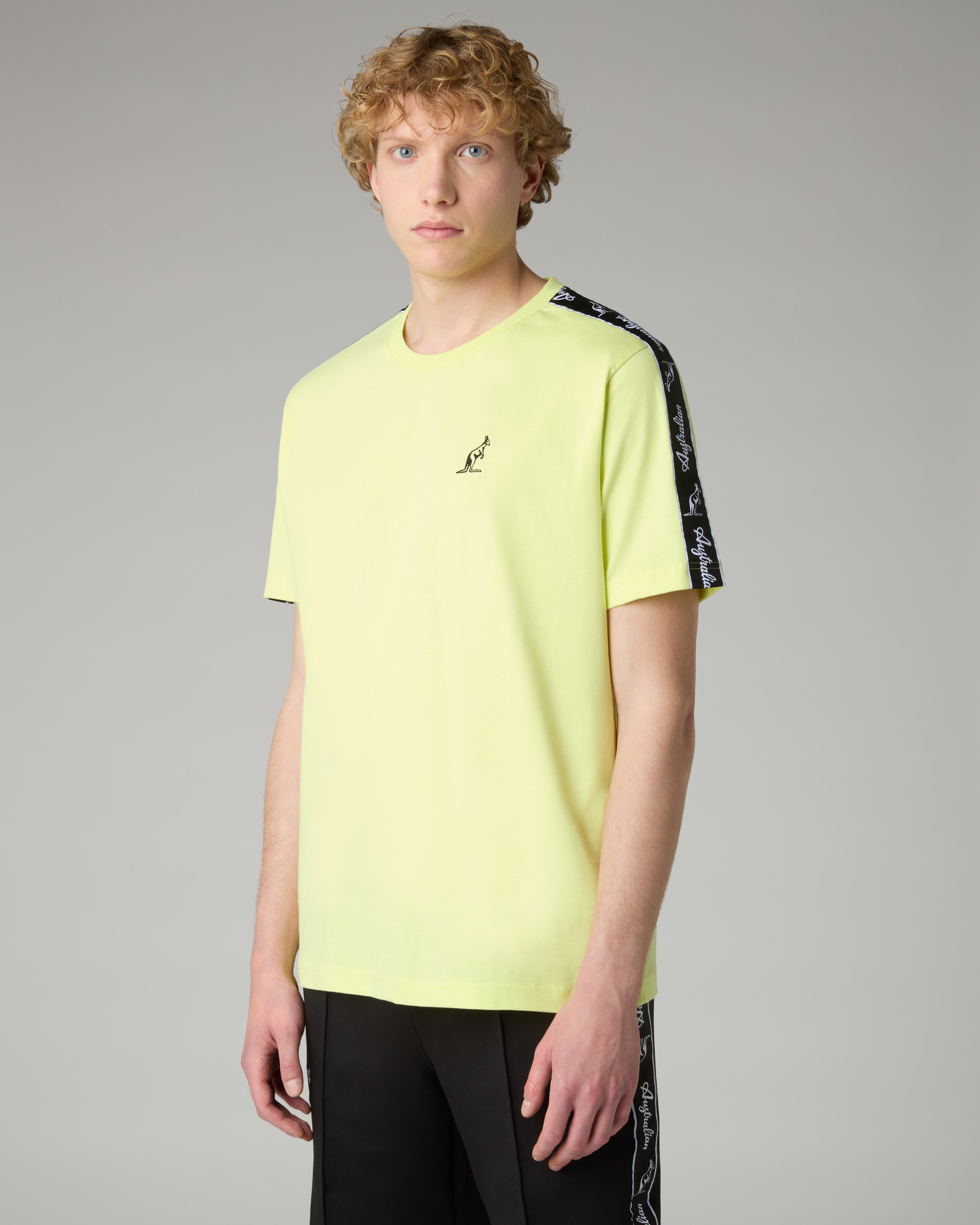 australian-tape-t-shirt-maglietta-cotone-lime image 1