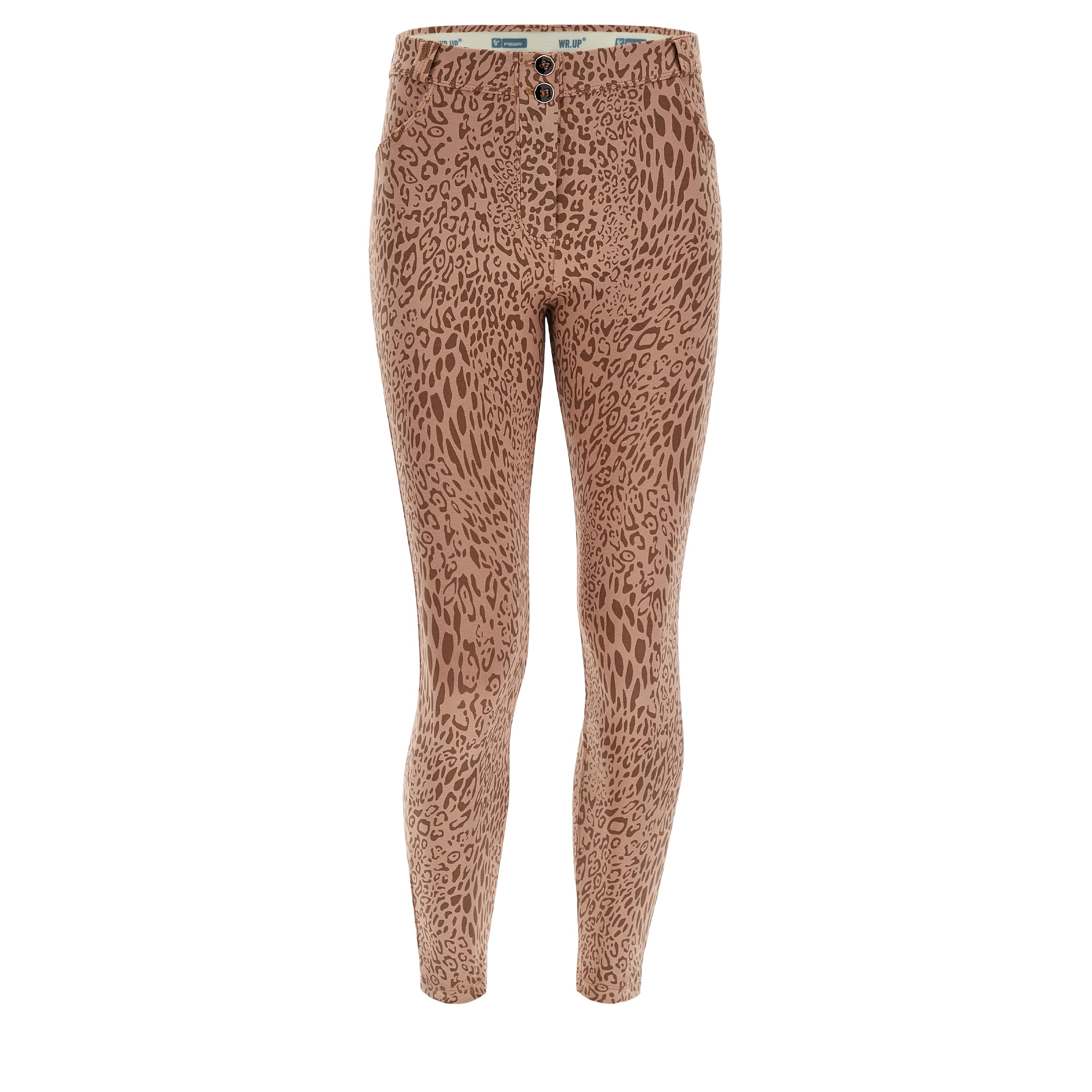 freddy-wr-up-pantaloni-vita-alta-in-cotone-stampato-animalier-superskinny image 6