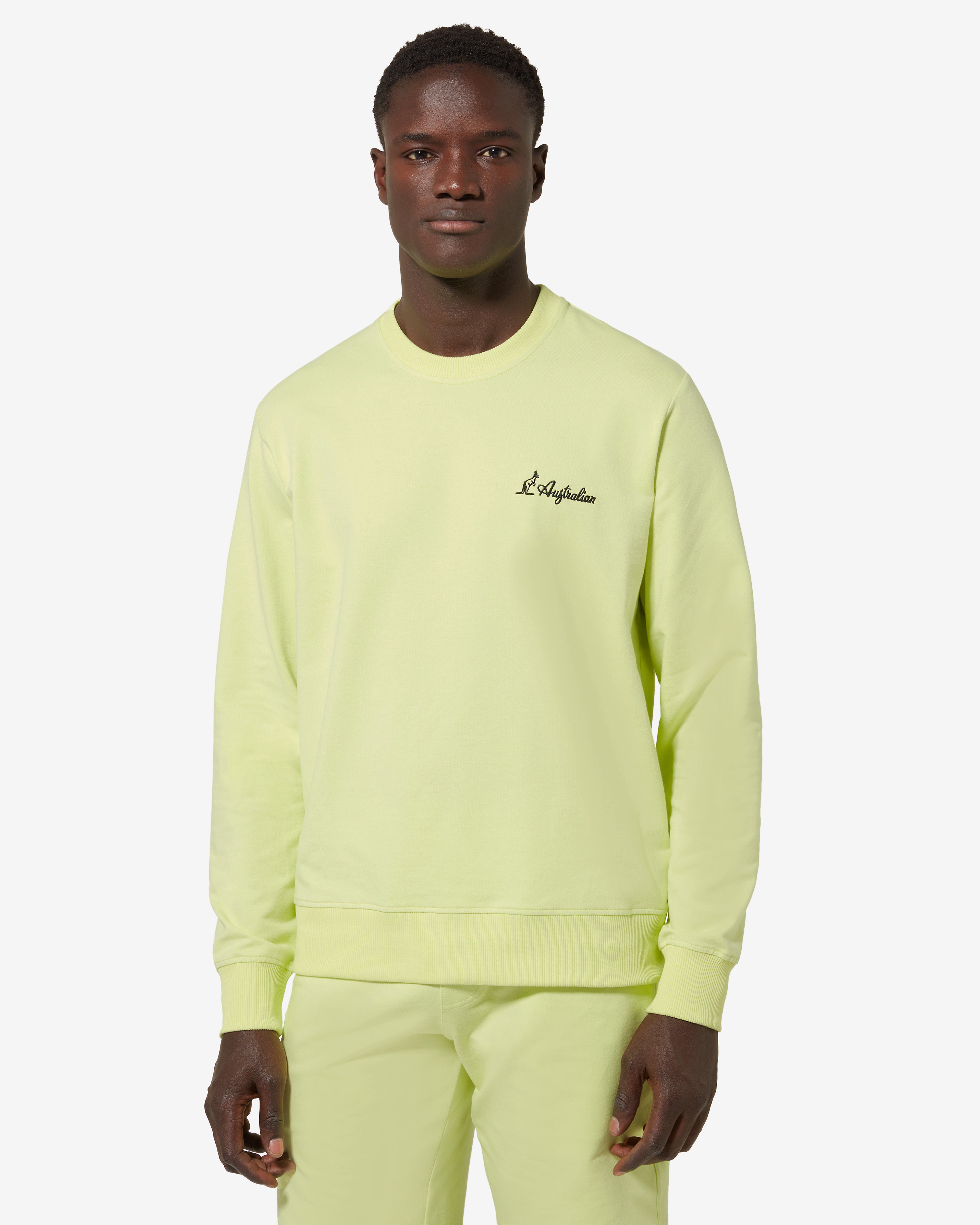 australian-record-crewneck-felpa-girocollo-lime image 3
