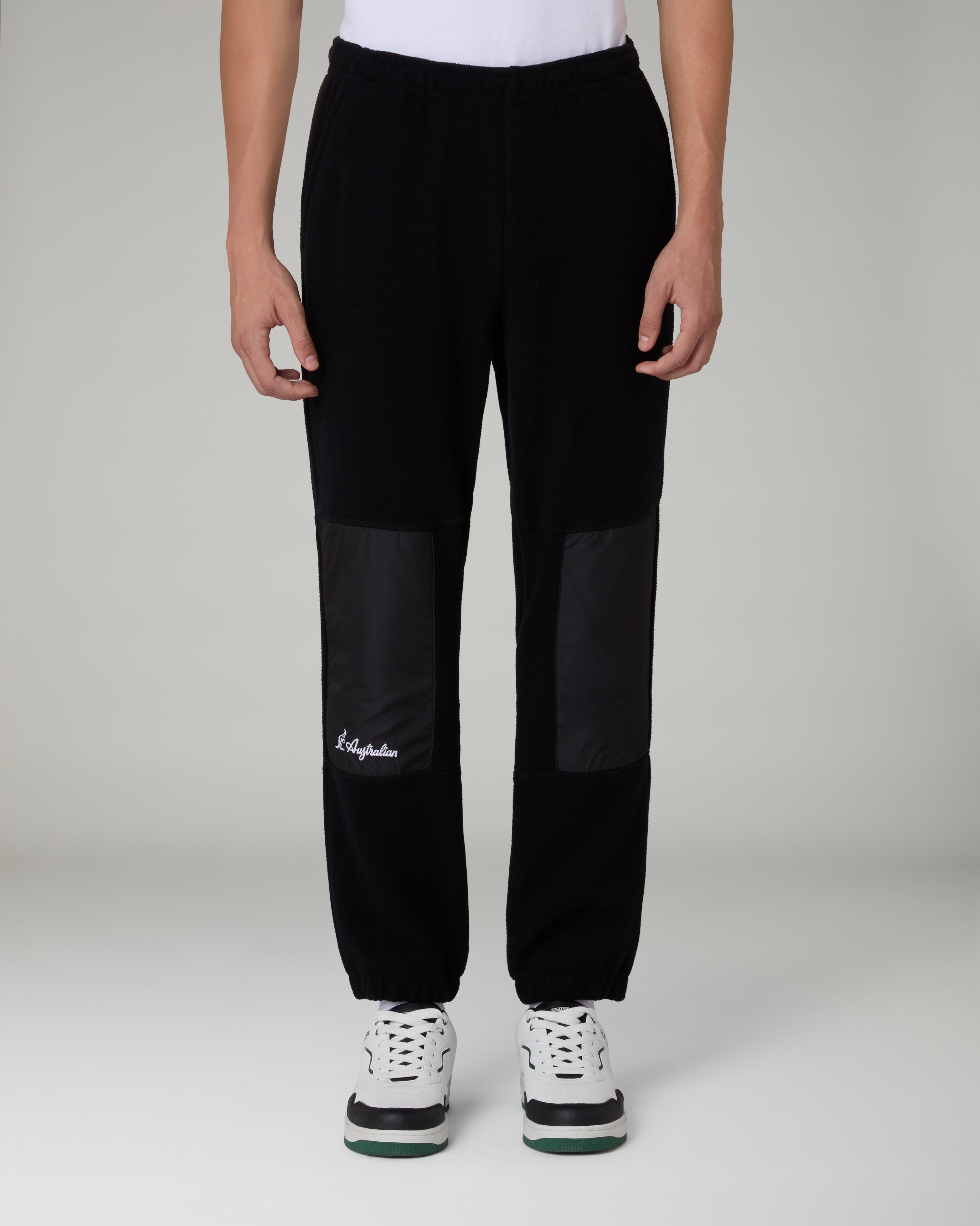 australian-color-block-track-pant-nero-pantalone-pile-sportswear image 1