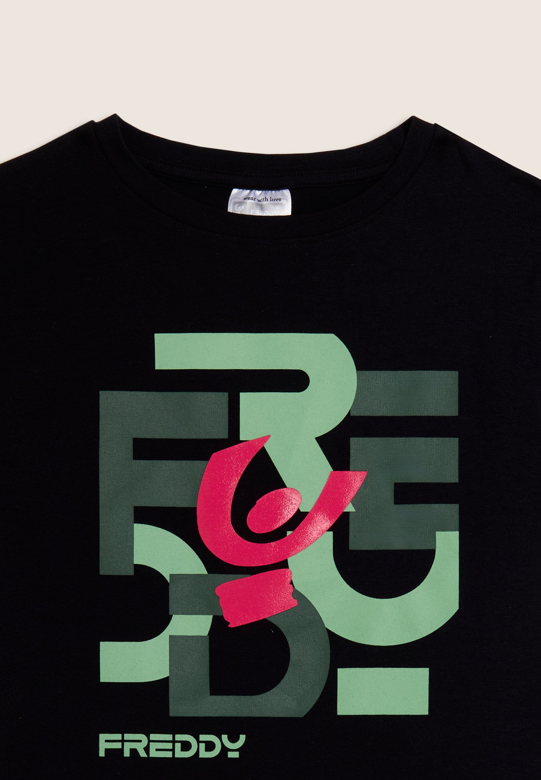 freddy-t-shirt-junior-regular-con-grafica-freddy-a-lettere-sparse image 3