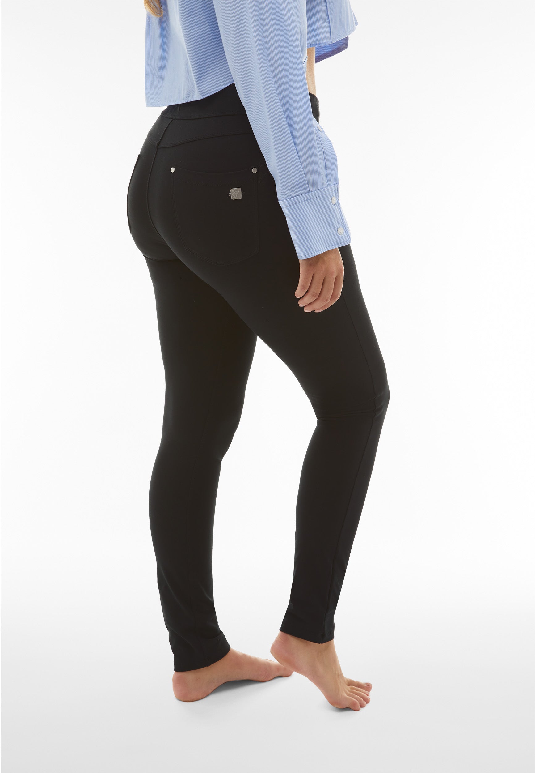 freddy-n-o-w-pantaloni-skinny-vita-media-in-jersey-ecologico-5-tasche image 3