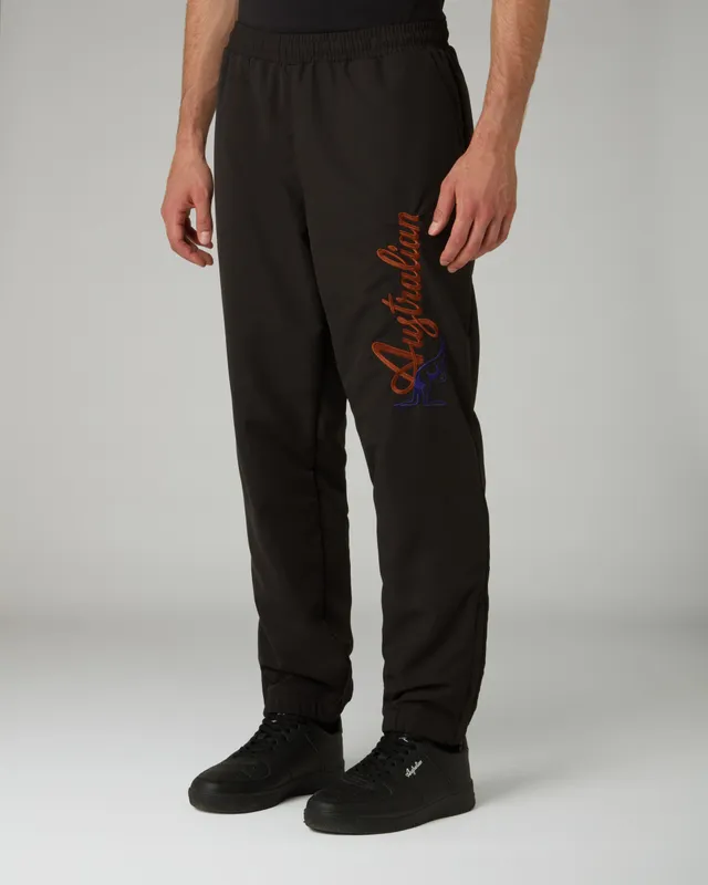 australian-rust-bumper-track-pant-pantalone-microtouch-nero-con-zip image 1
