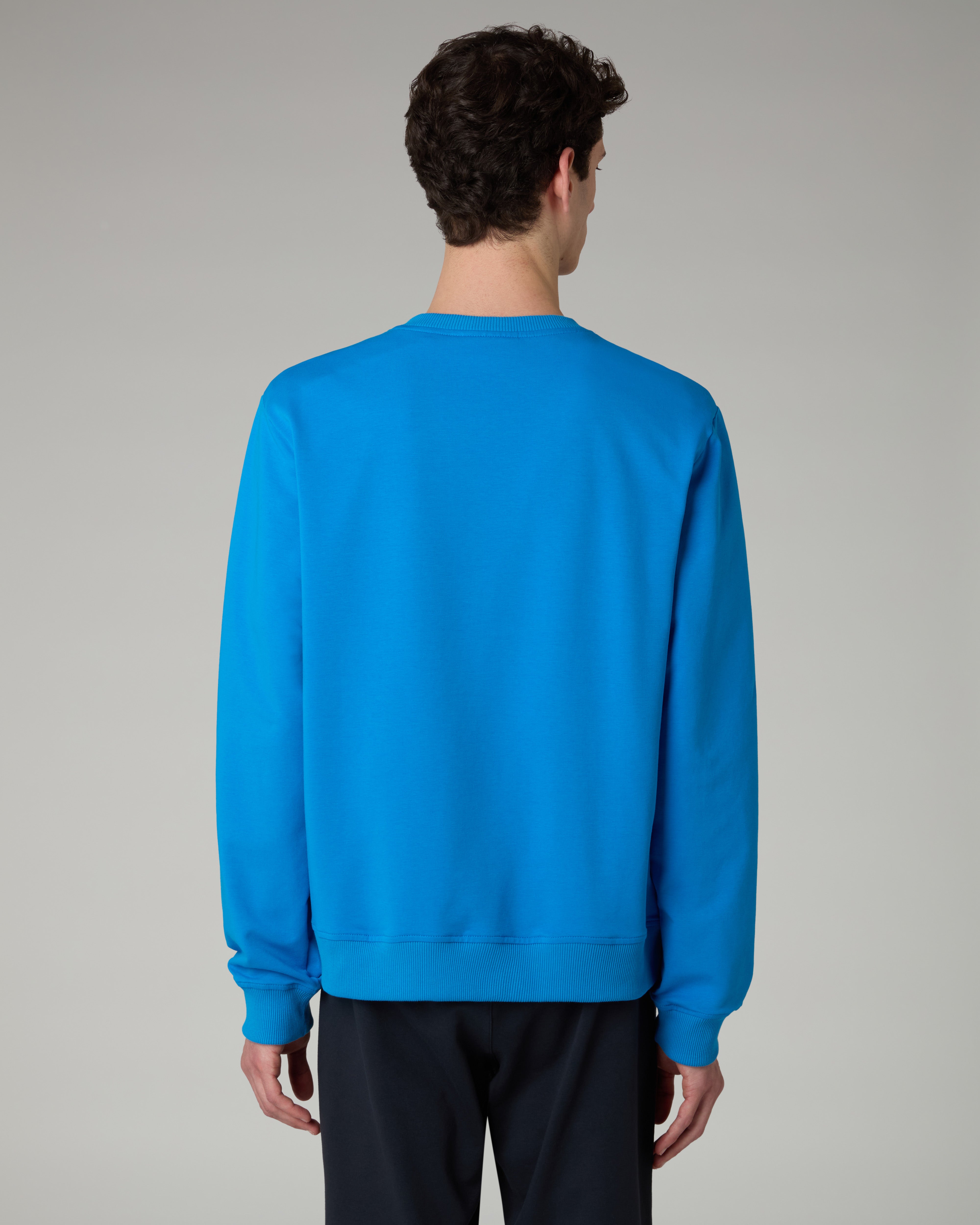 australian-statement-logo-crewneck-felpa-girocollo-blu-capri image 3